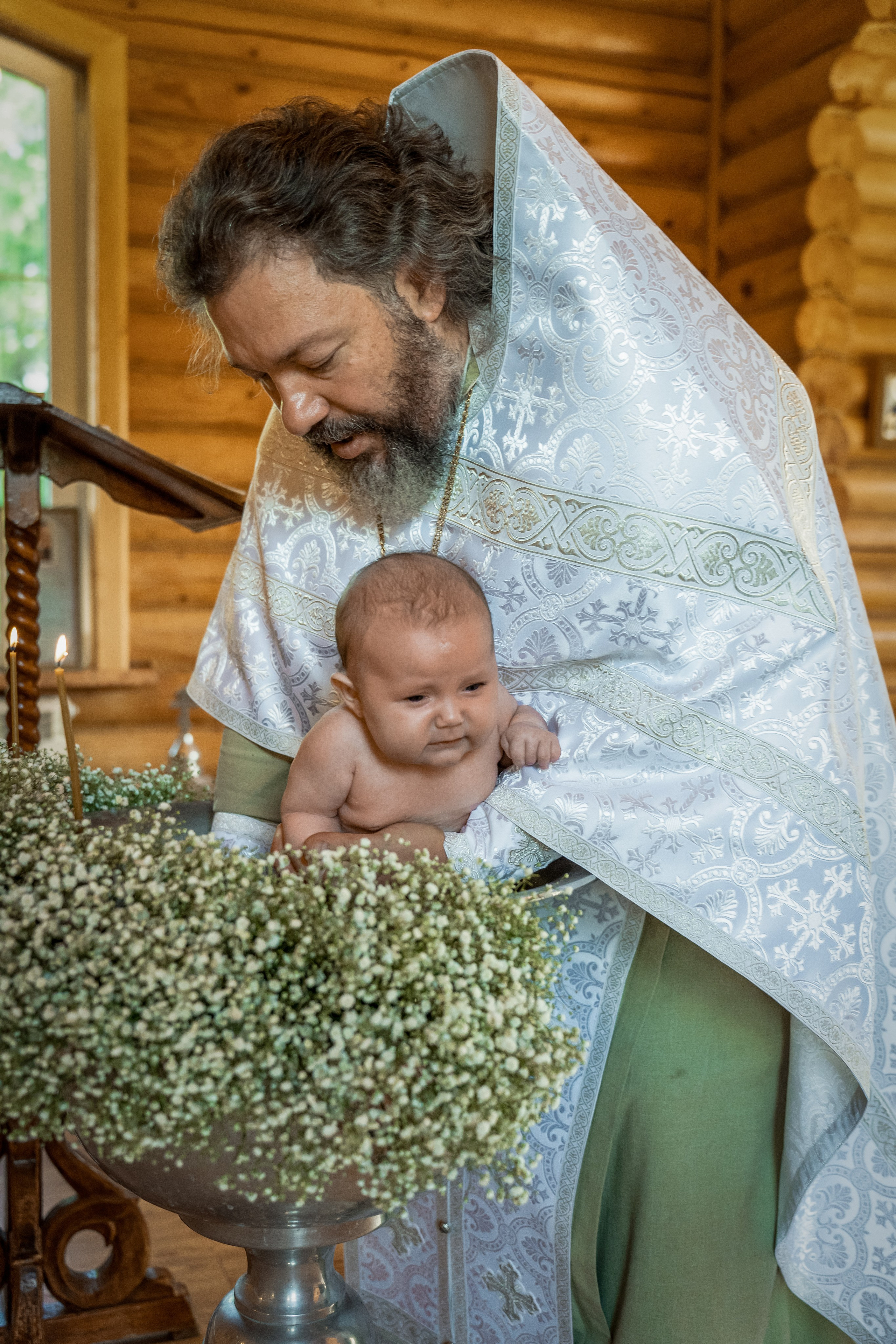 Крещение Авроры в храме 12 апостолов. Фотограф на Крещение Тула и Венчание в Туле, детский и семейный фотограф