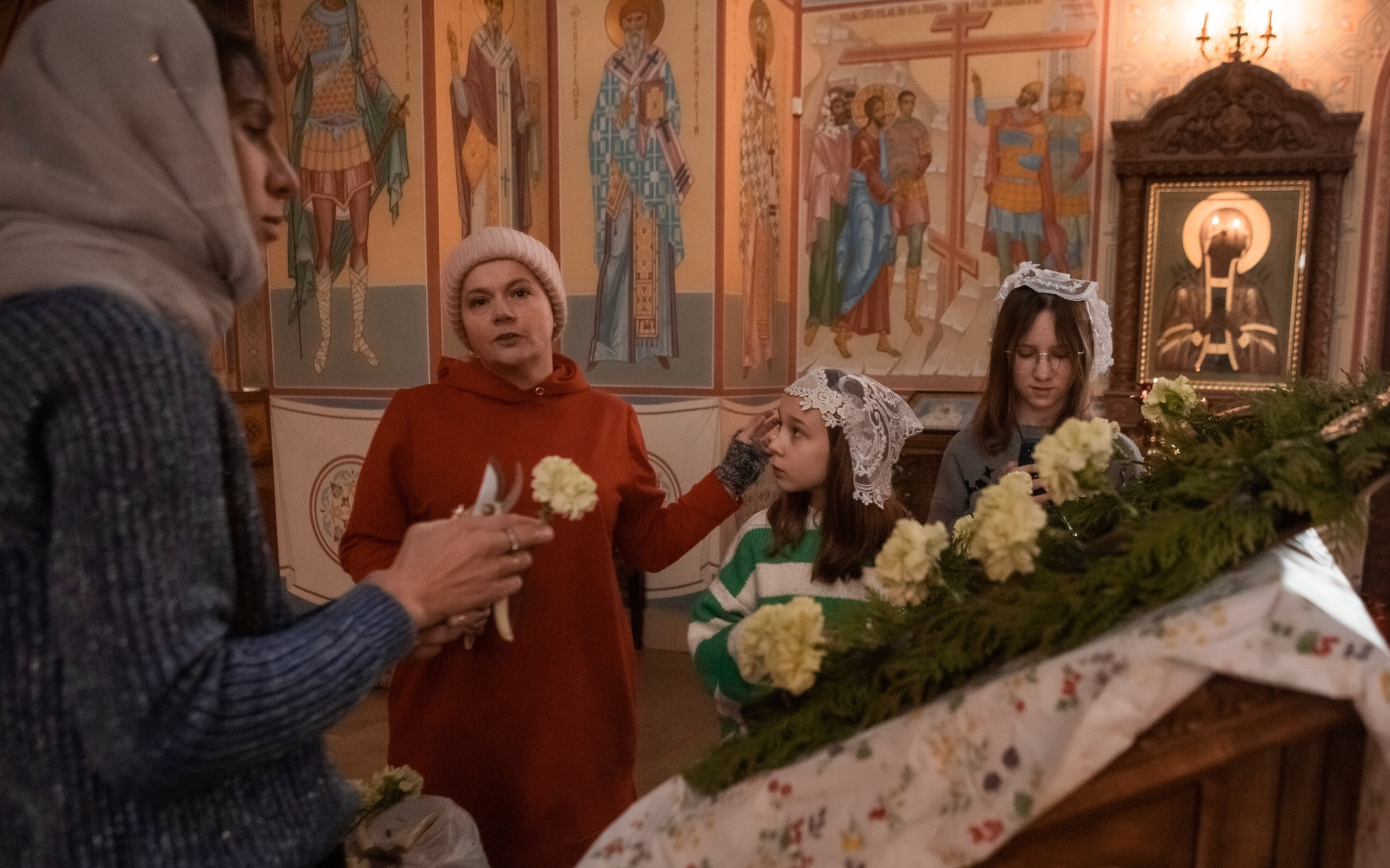 МК по украшению иконы Собора Архистратига Божия Михаила и прочих Небесных Сил. Фотограф на крестины