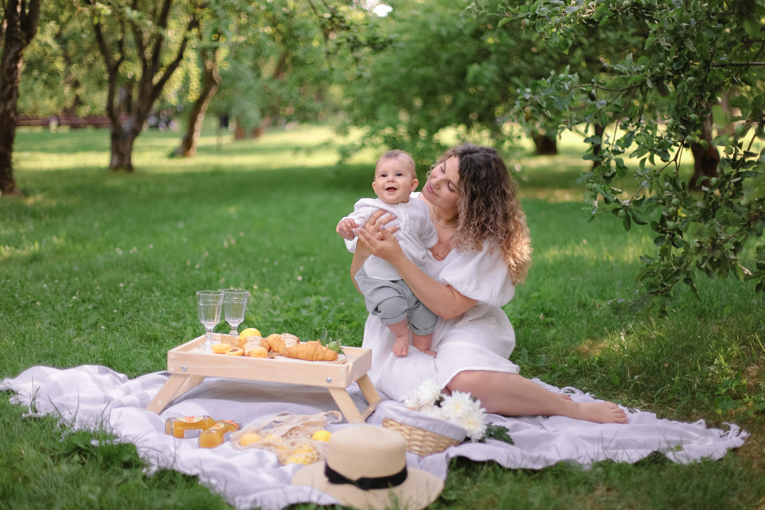 Пикник: Саша, Алёна, Прохор и Миша. Свадебный, семейный и детский фотограф в Люберцах Зайцева Анастасия