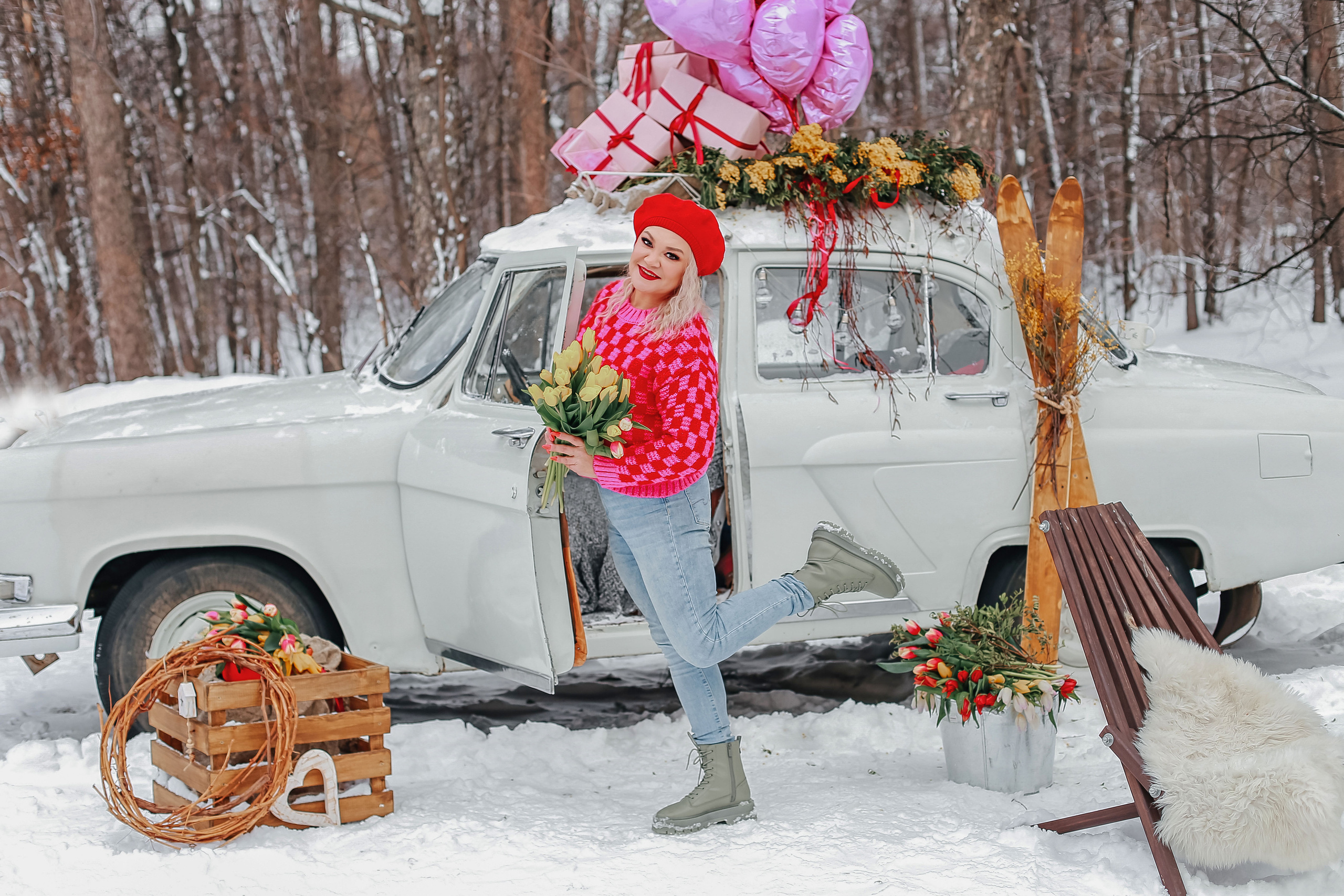 Фотосессия с цветами к 8 марту. Иванова Ирина Свадебный и семейный фотограф г. Уфа