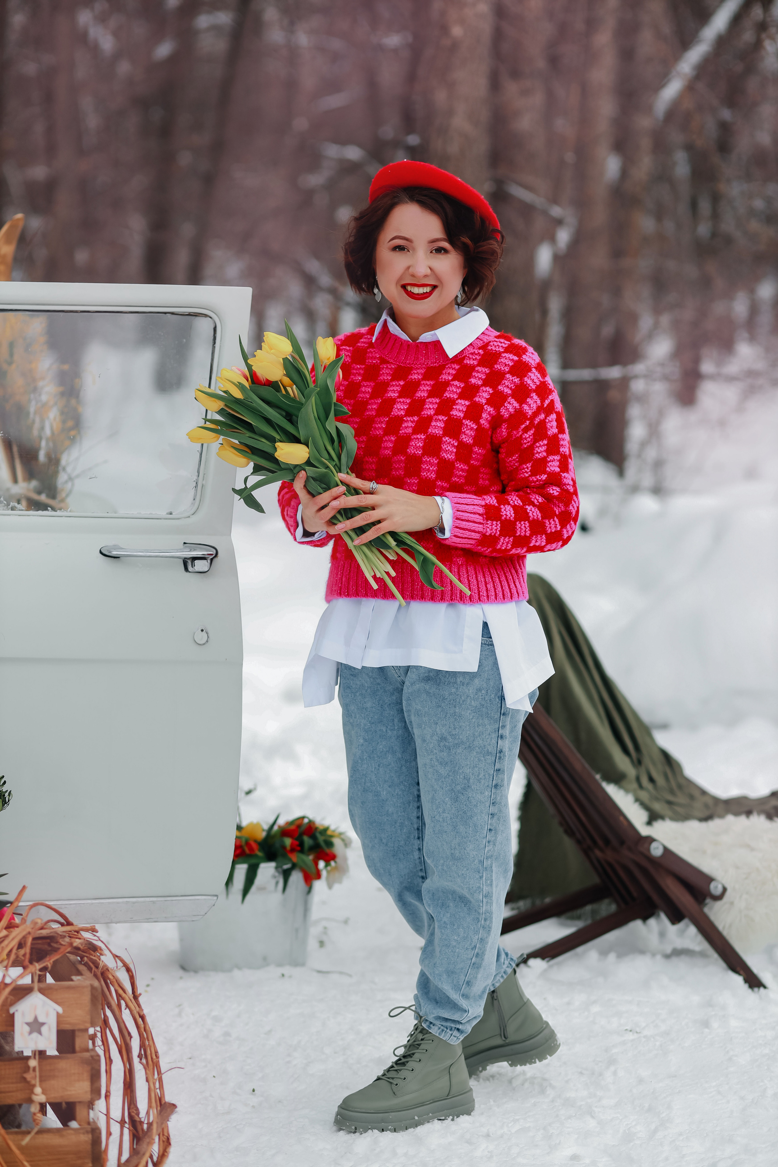 Фотосессия с цветами к 8 марту. Иванова Ирина Свадебный и семейный фотограф г. Уфа