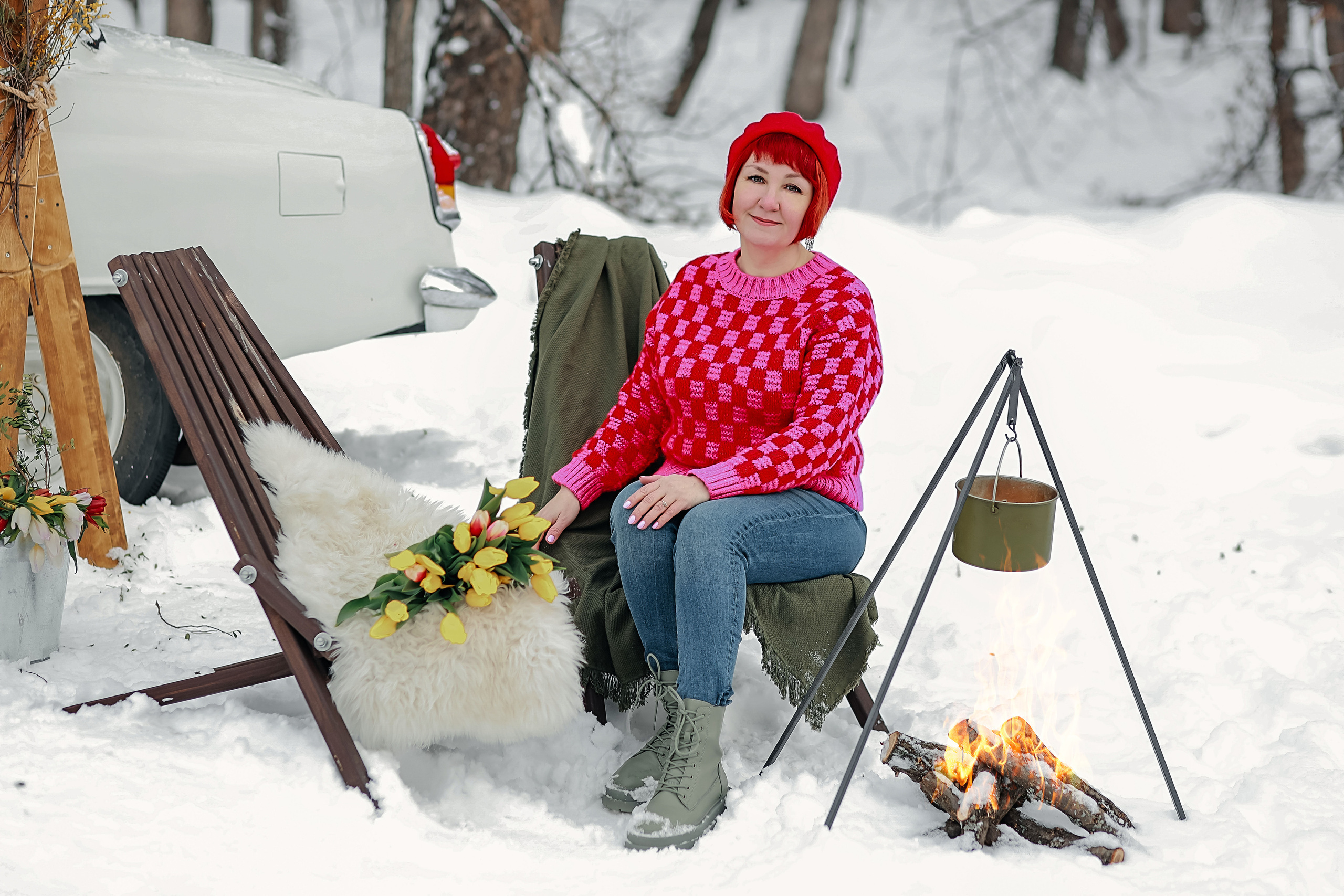 Фотосессия с цветами к 8 марту. Иванова Ирина Свадебный и семейный фотограф г. Уфа