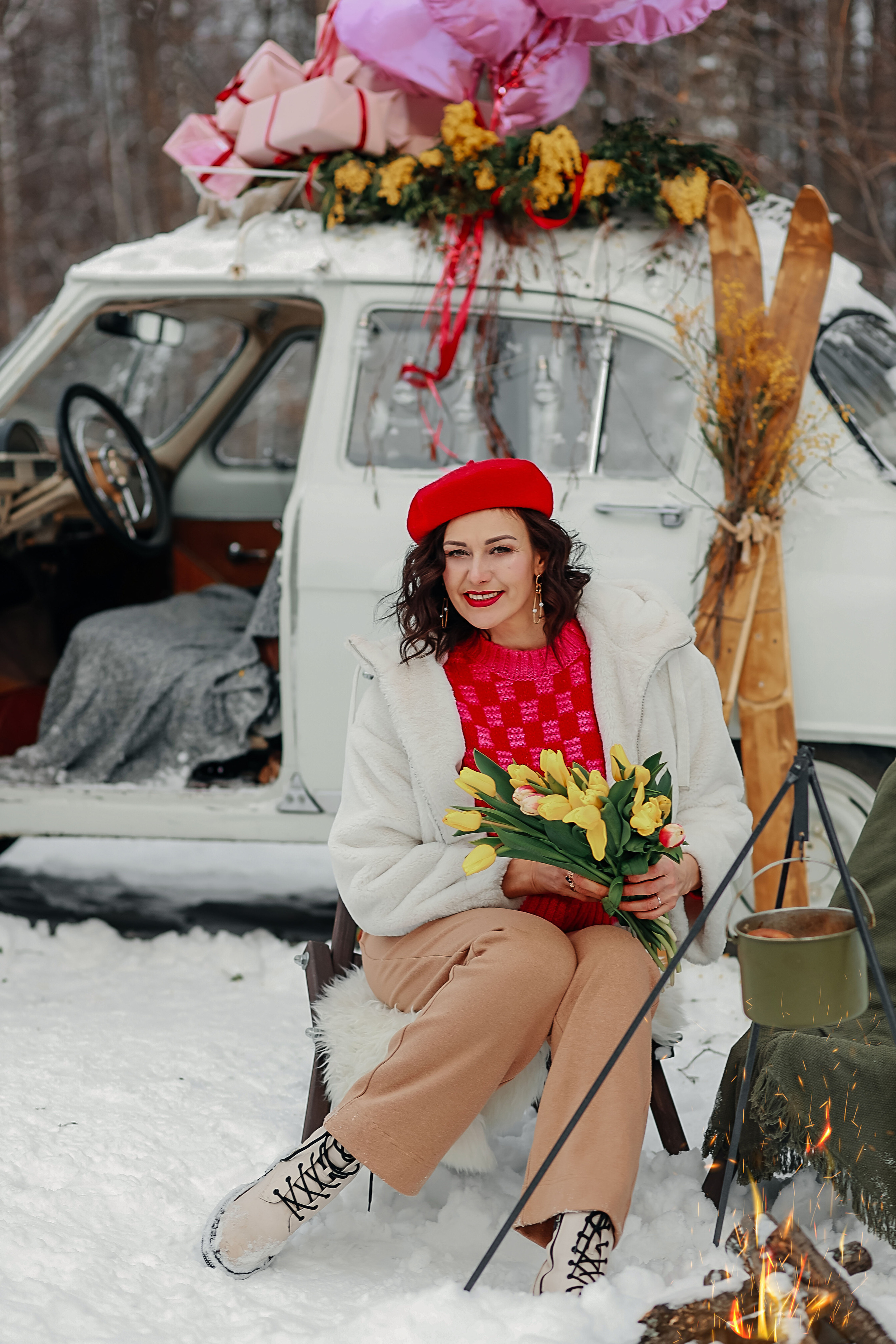 Фотосессия с цветами к 8 марту. Иванова Ирина Свадебный и семейный фотограф г. Уфа