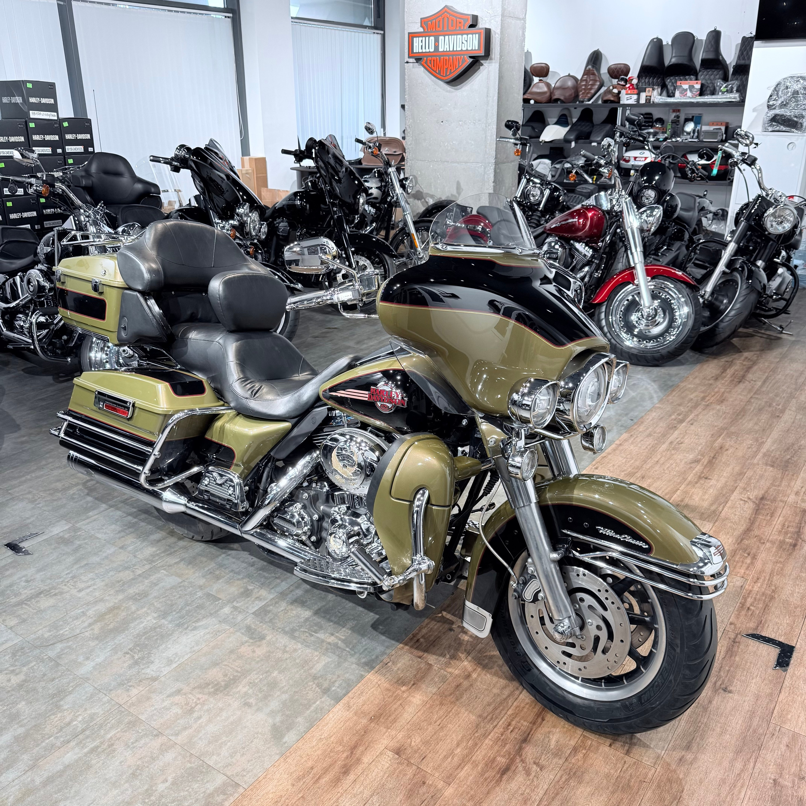 Мотоциклы Harley-Davidson 2007 Electra Glidе Ultrа Gоld Olive (Touring) — купить мотоцикл. Hello Davidson, Москва. Только хорошие мотоциклы…