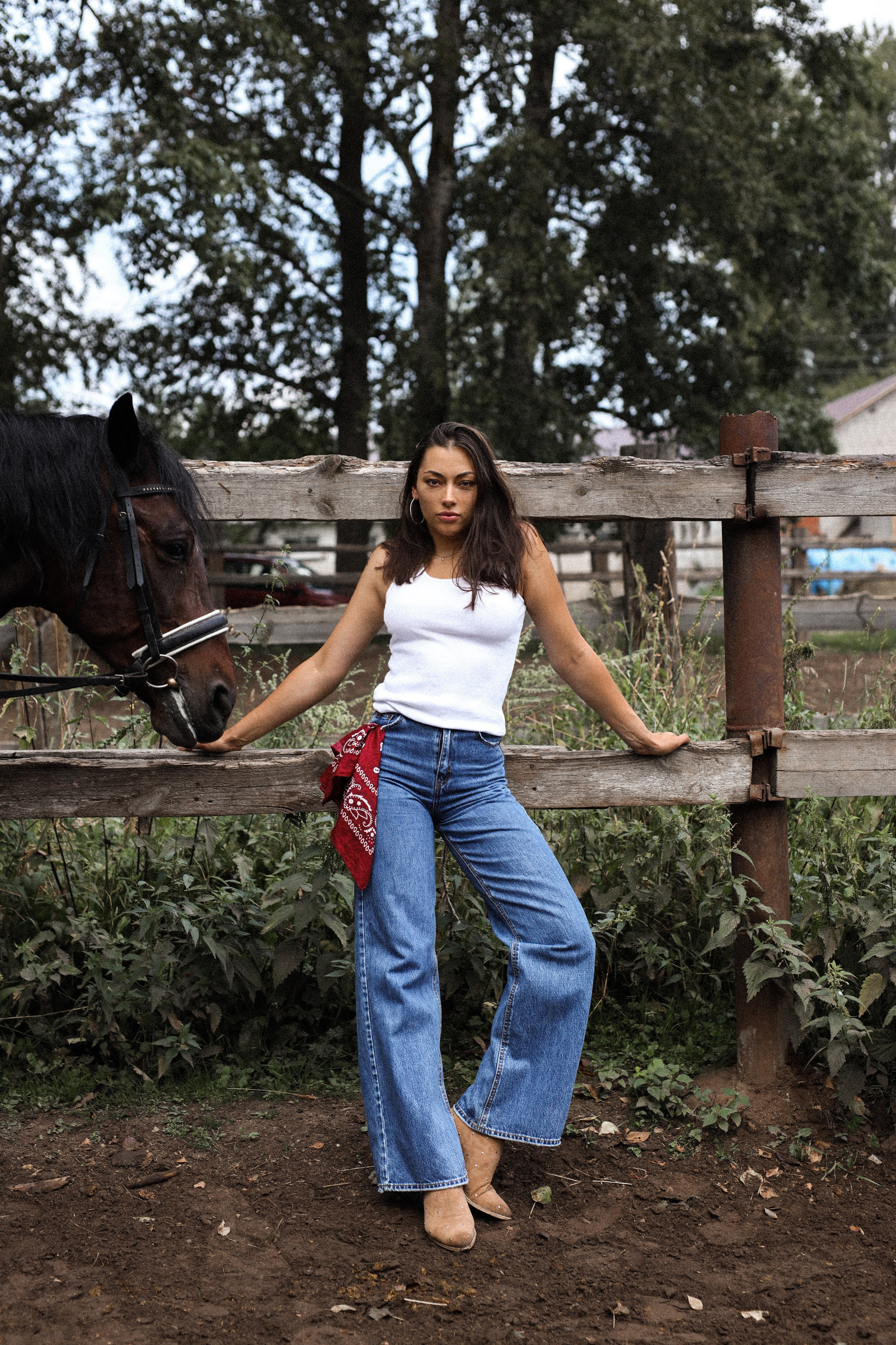 Юля с лошадками. Фотограф Нижний Новгород Юлия Болдырева