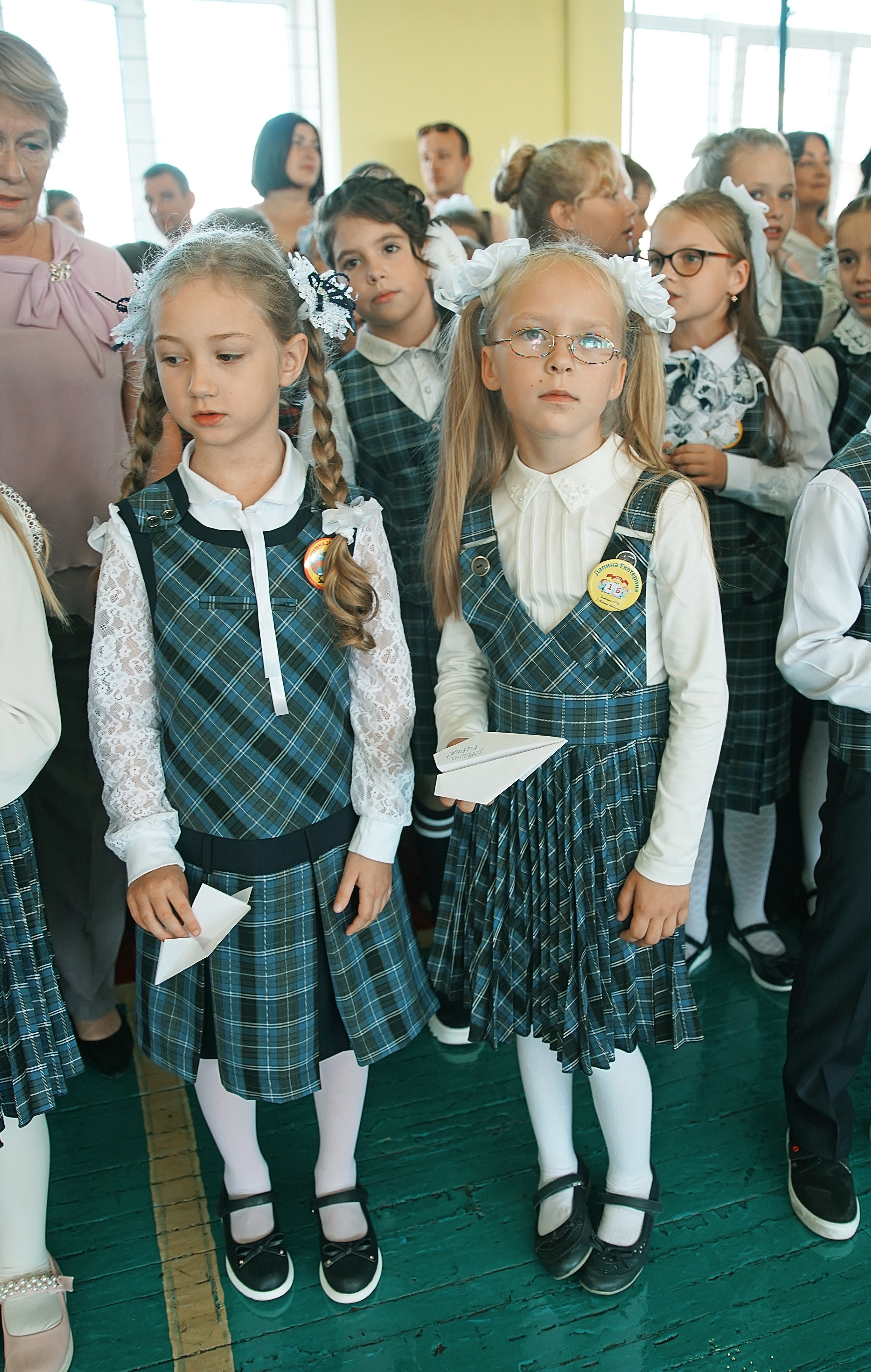 Первый класс линейка, в классе, портреты. Семейный и детский фотограф в Нижнем Новгороде