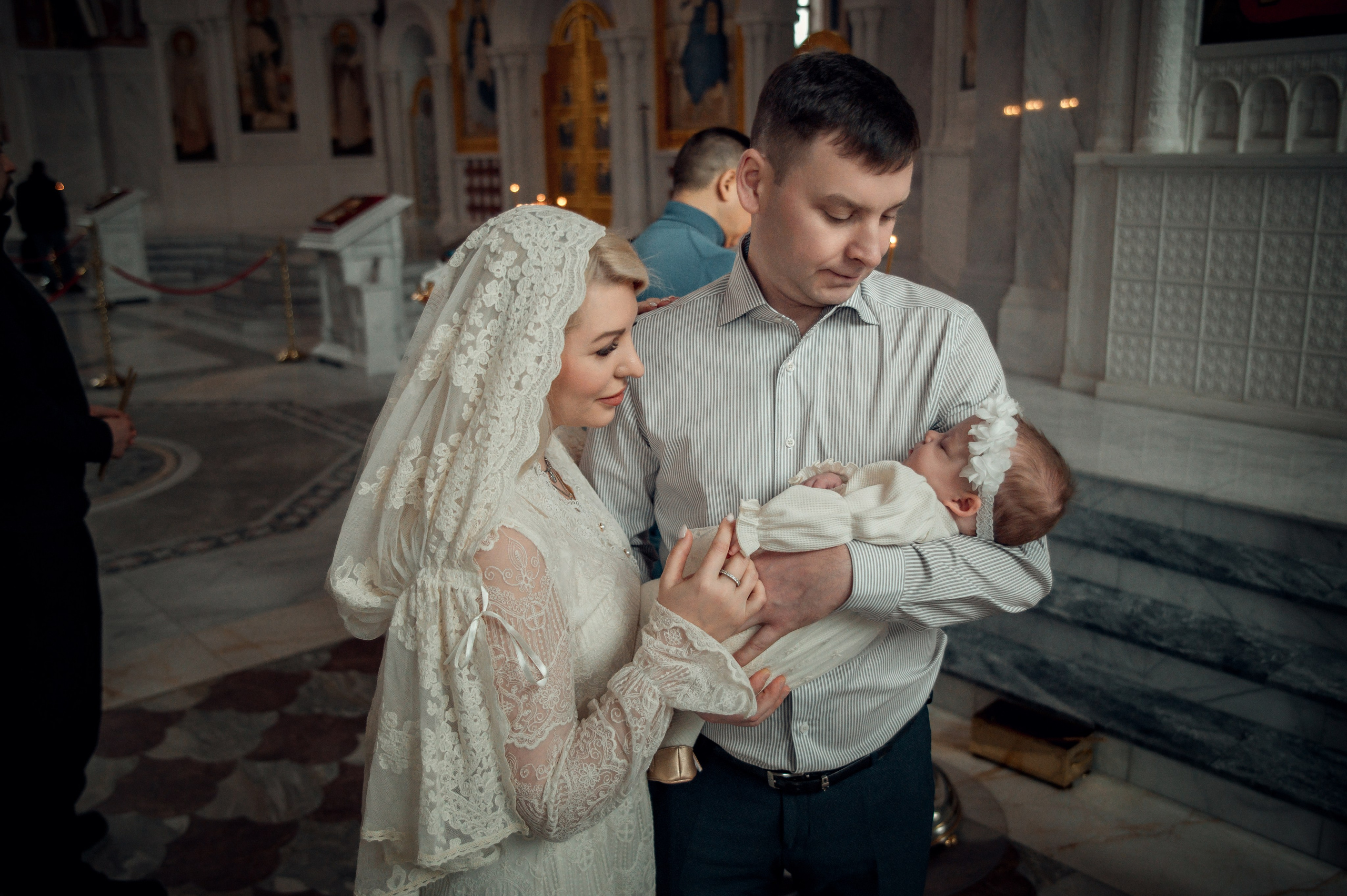 Таинство Крещения Натальи, Собор Александра Невского г. Волгоград. Церковный, семейный и репортажный фотограф Волгоград, Волжский