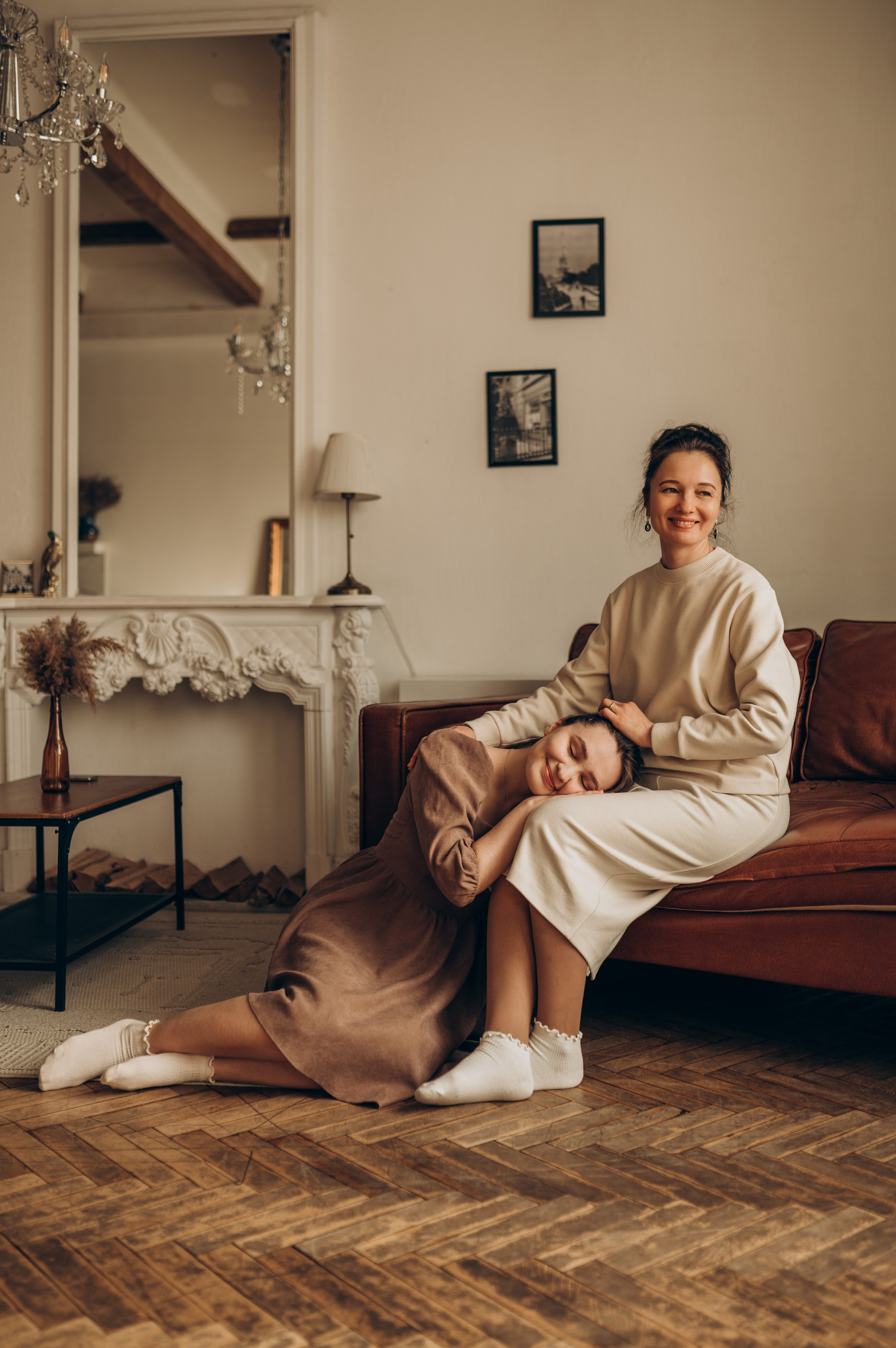 Уютная семейная съёмка в студии. Семейный фотограф в Домодедово и Москве Елена Пичугина