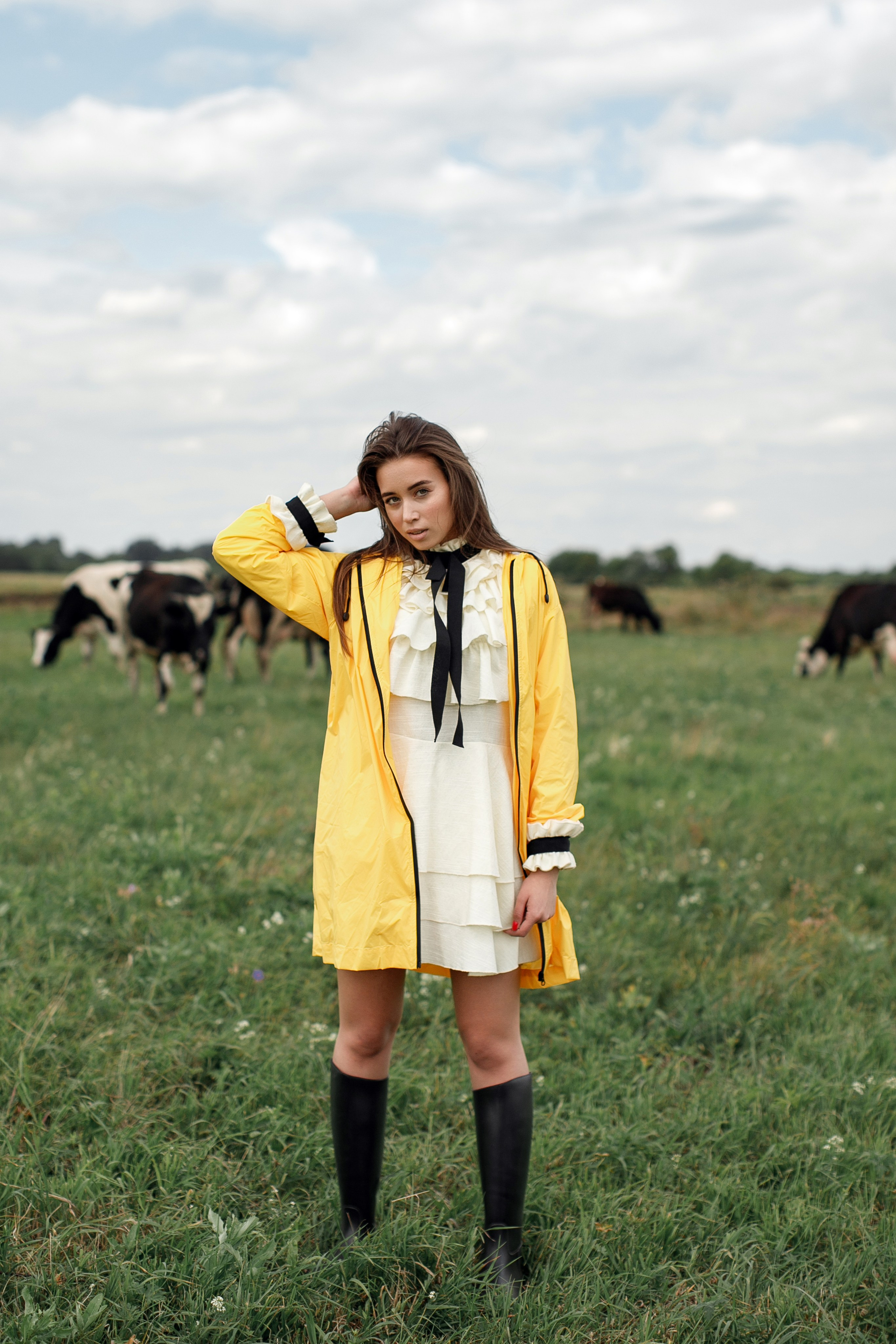 Фотосессия Полины у маяка. Свадебный фотограф Москва