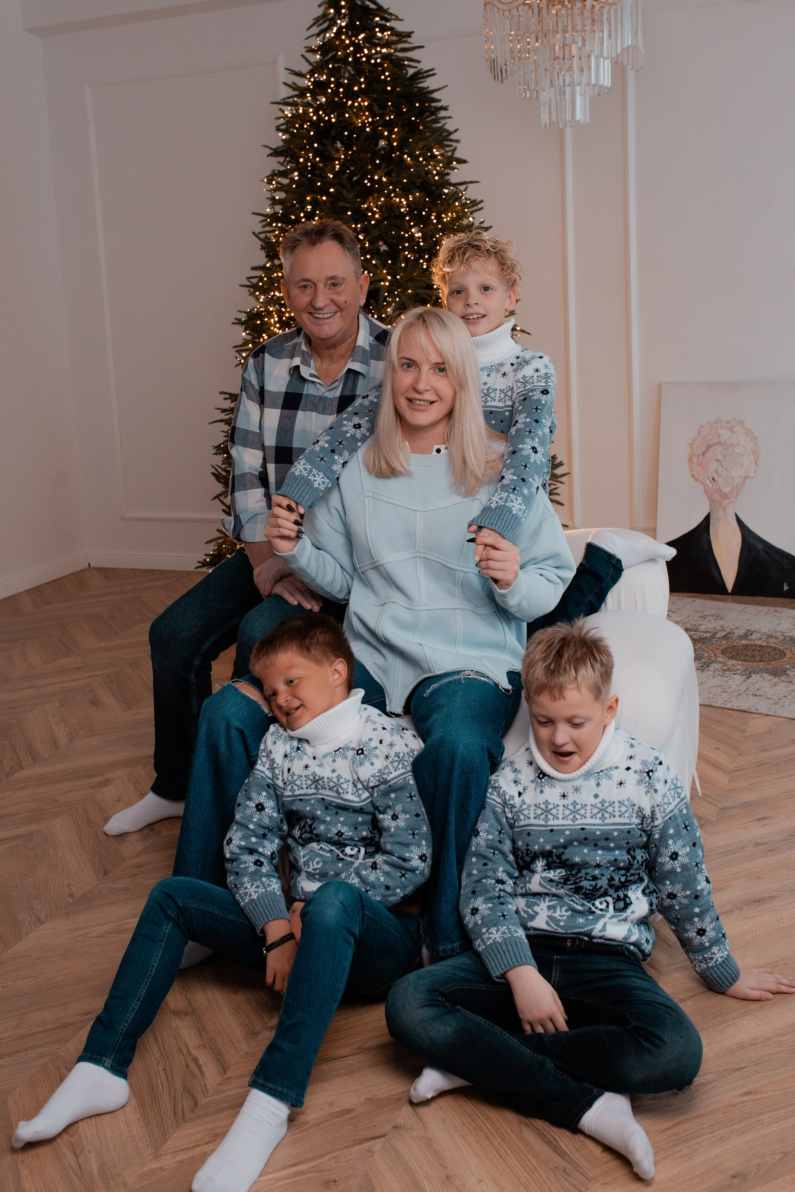 Инна с семьёй