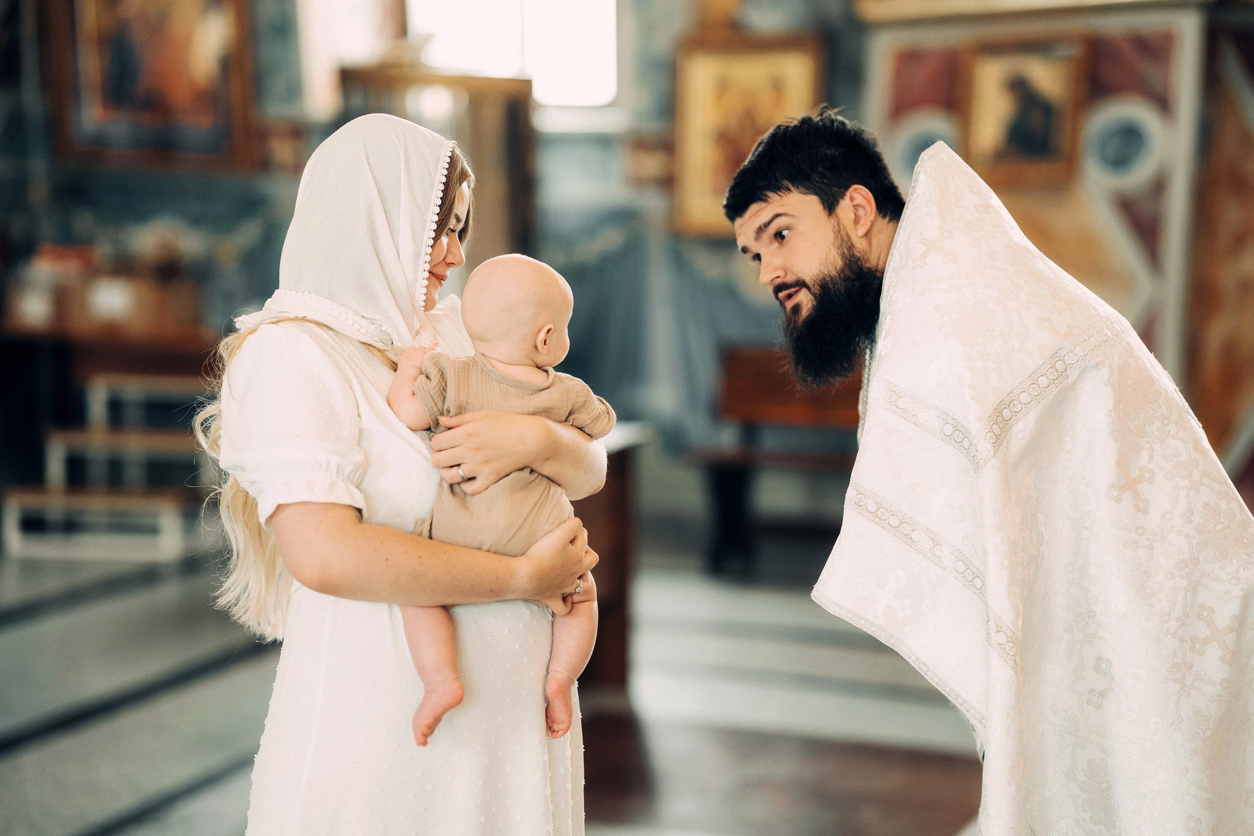Крещение в храме Всецарица. Свадебный и репортажный фотограф в Воронеже Роман Янко