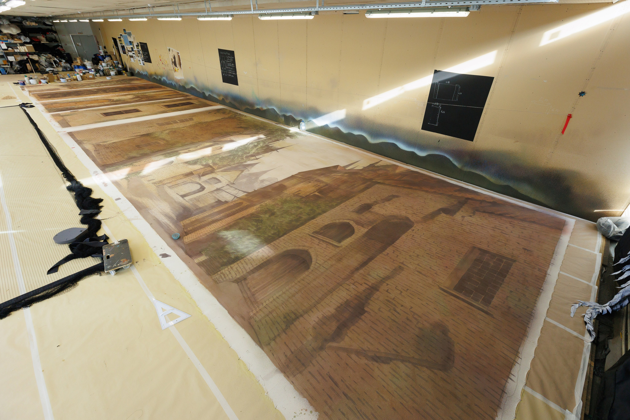 Художественная роспись тканей для сцены: от эскиза к полотну | Технология. История занавеса. Превращаем идею в технологию