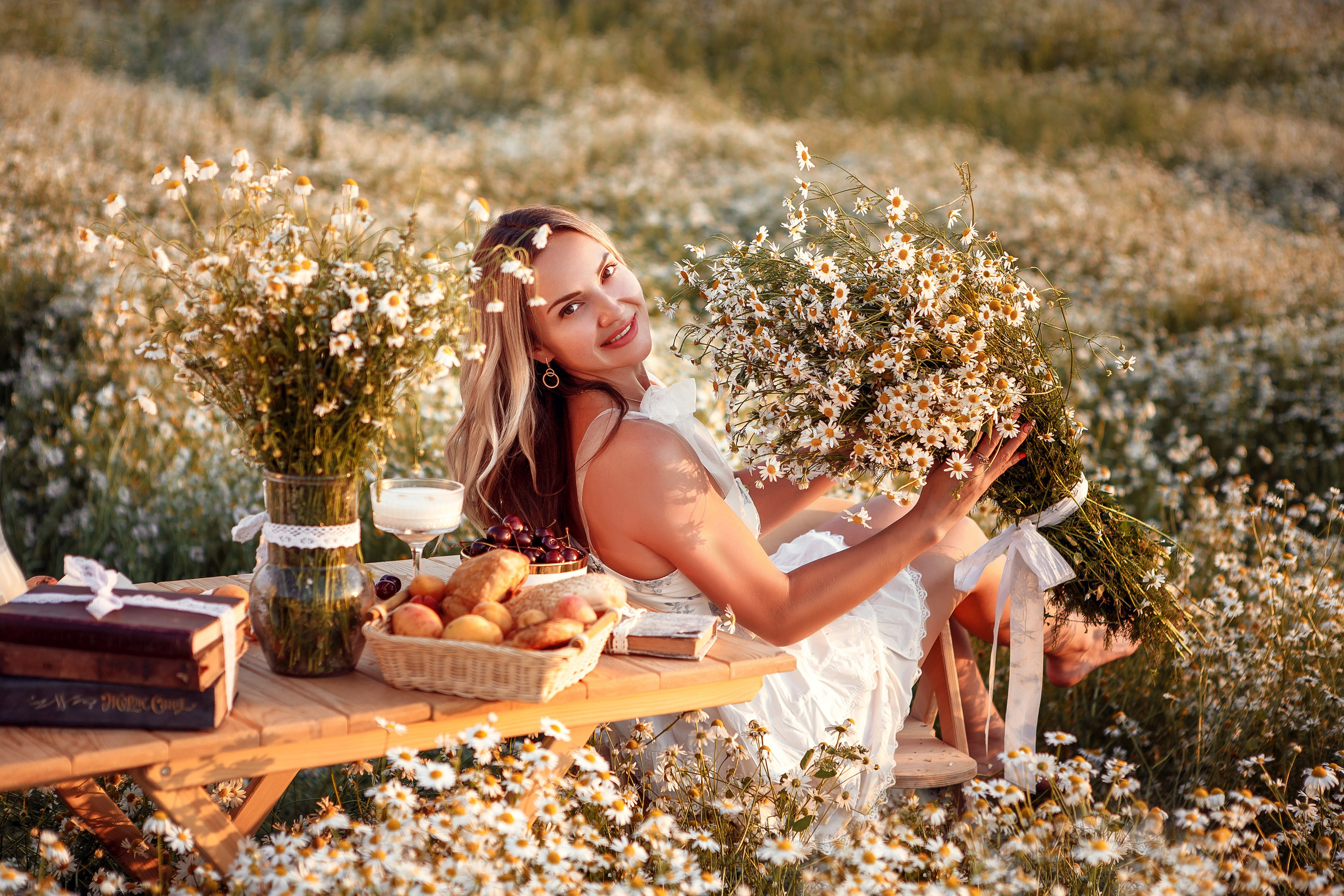 Завтрак в ромашках. Фотограф в Иваново и других городах Ирина Сметанкина
