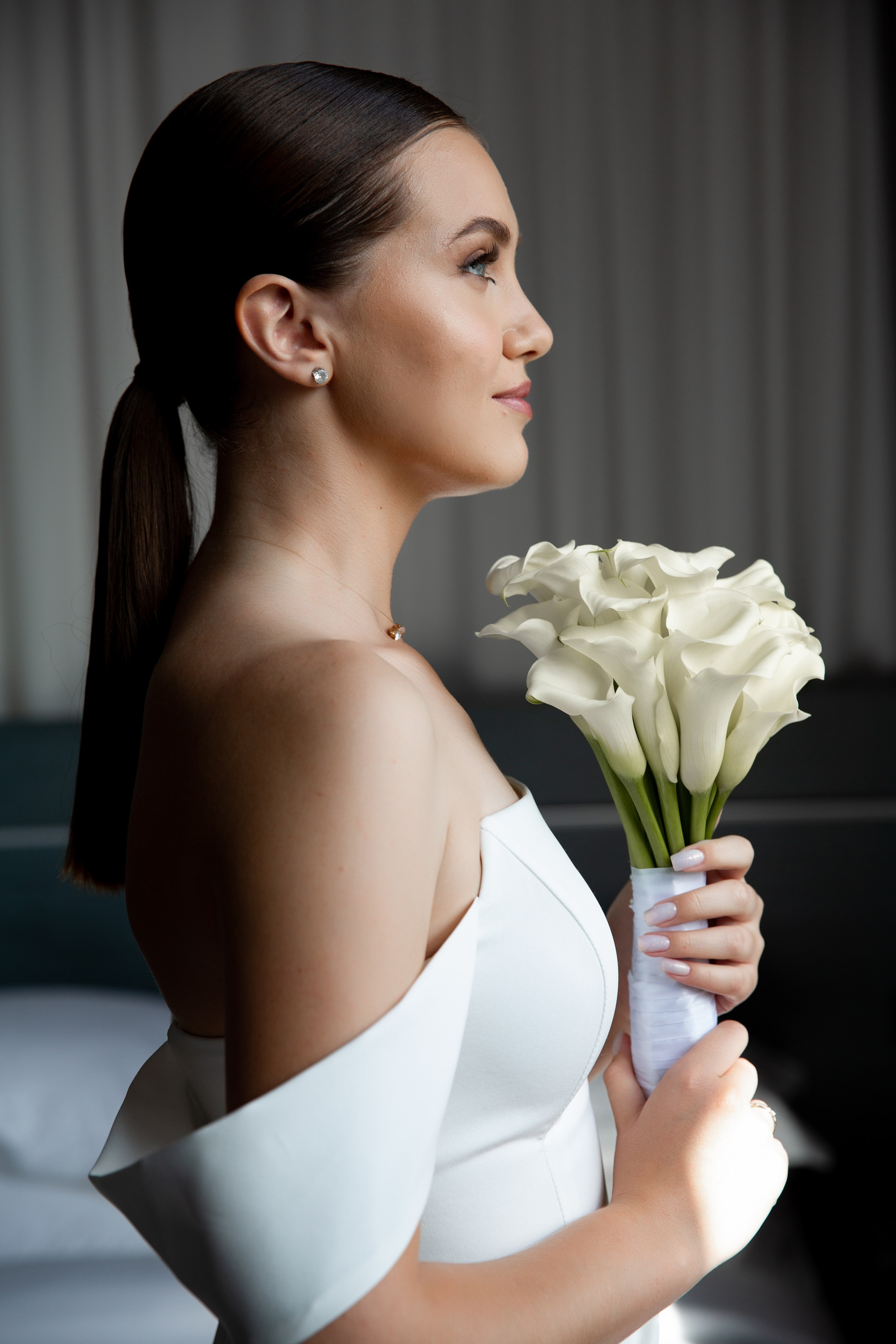 букет невесты каллы