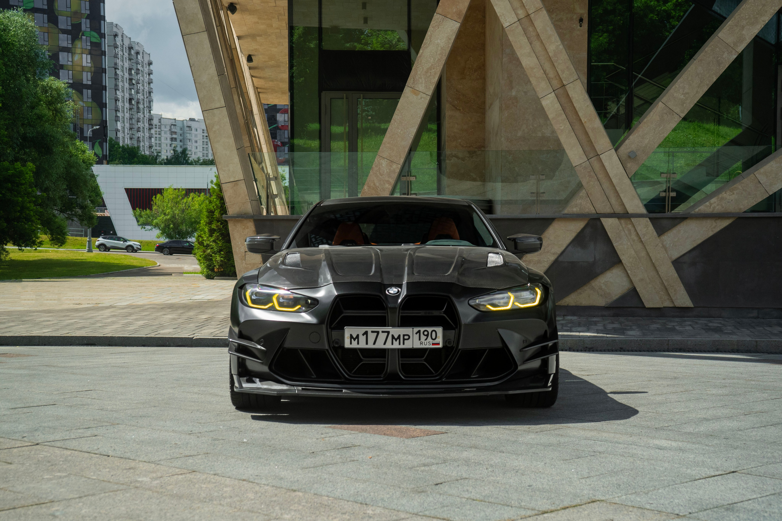 BMW M4 (Black matte). Автомобильный фотограф Ногинск Денис Городок