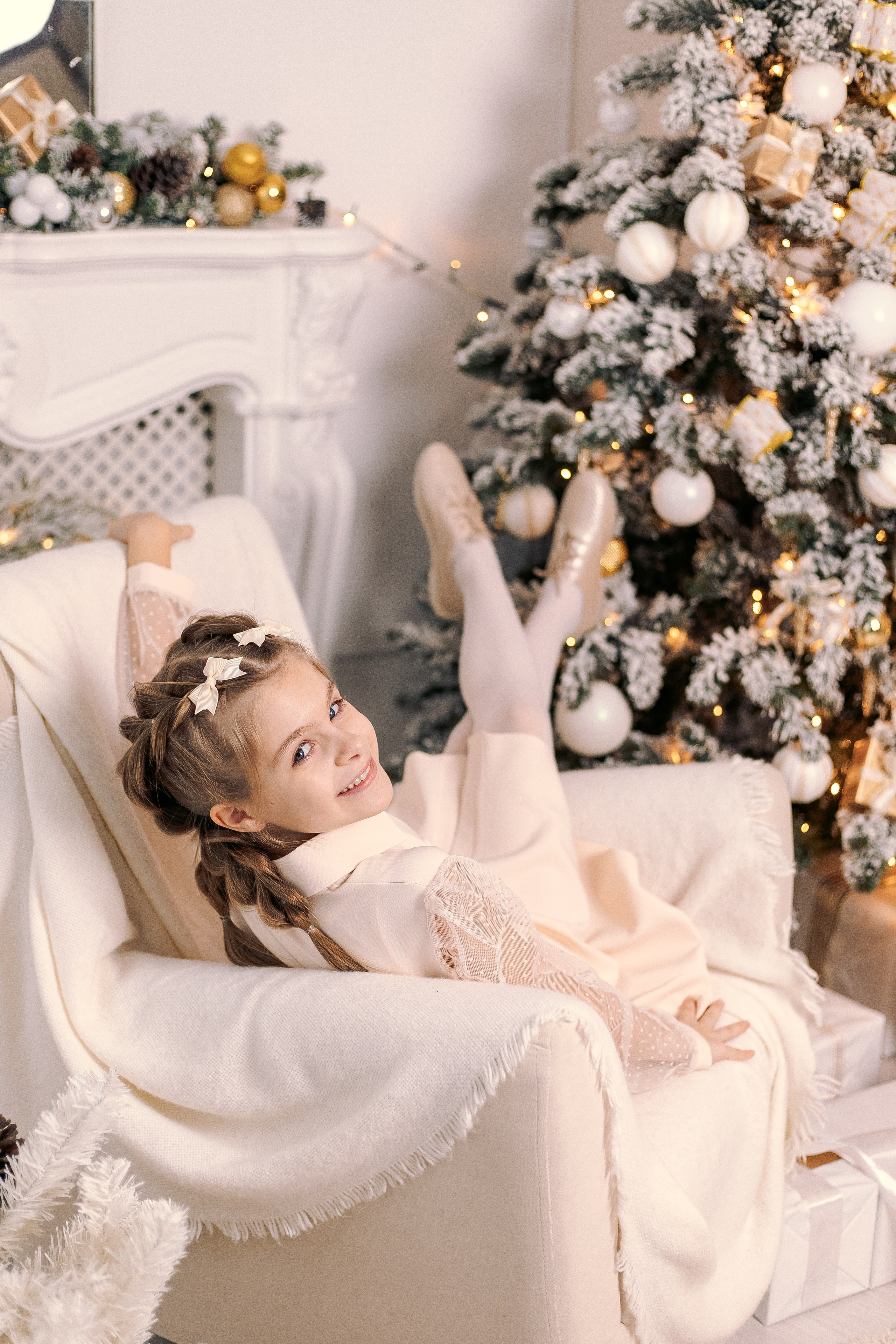 Новогодняя семейная фотосессия в студии OLFI. Фотограф в Санкт-Петербурге, Анна Скворцова