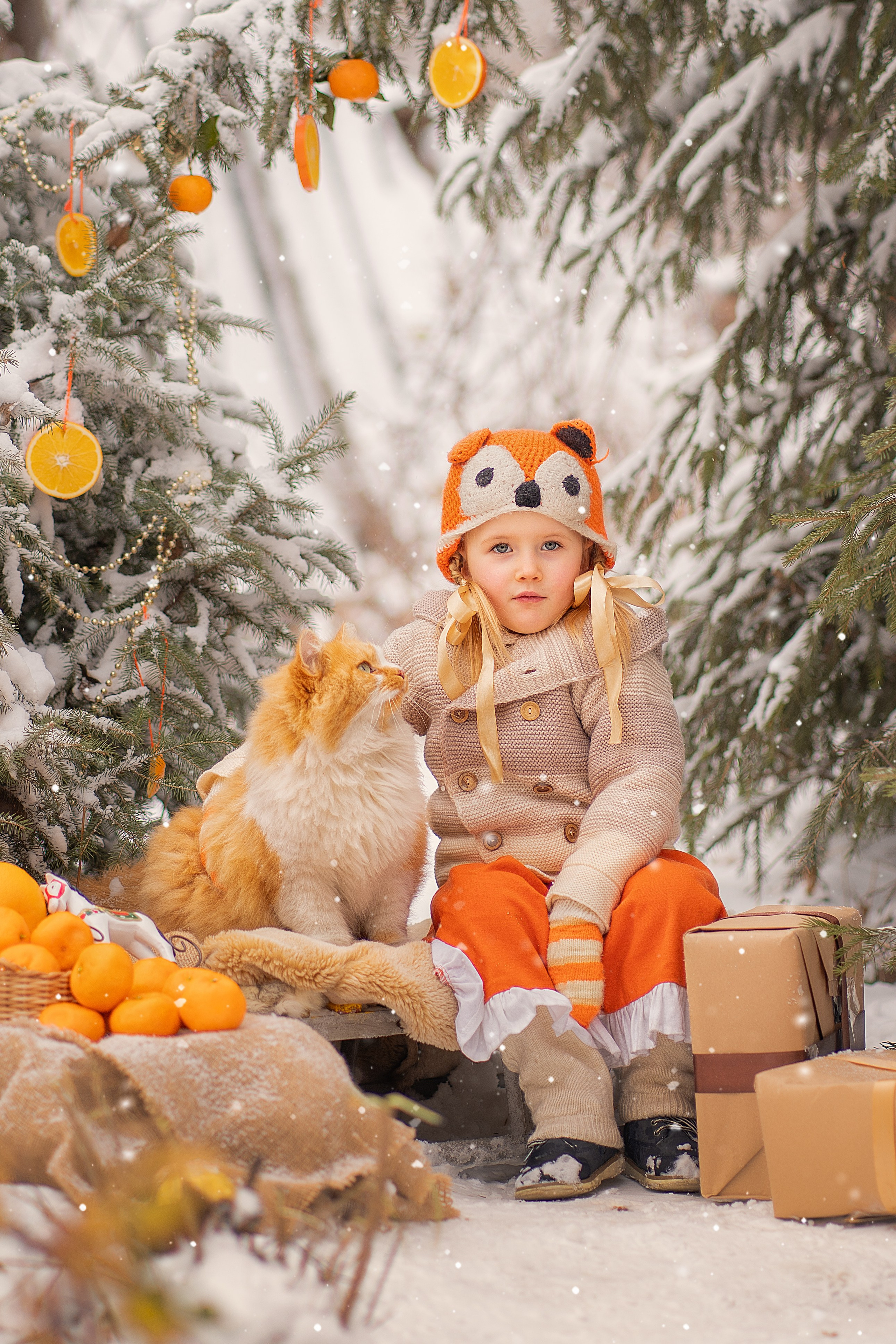 Детские новогодние и рождественские фотоистории. Детский и семейный фотограф в Москве и Подмосковье Настя Наумова
