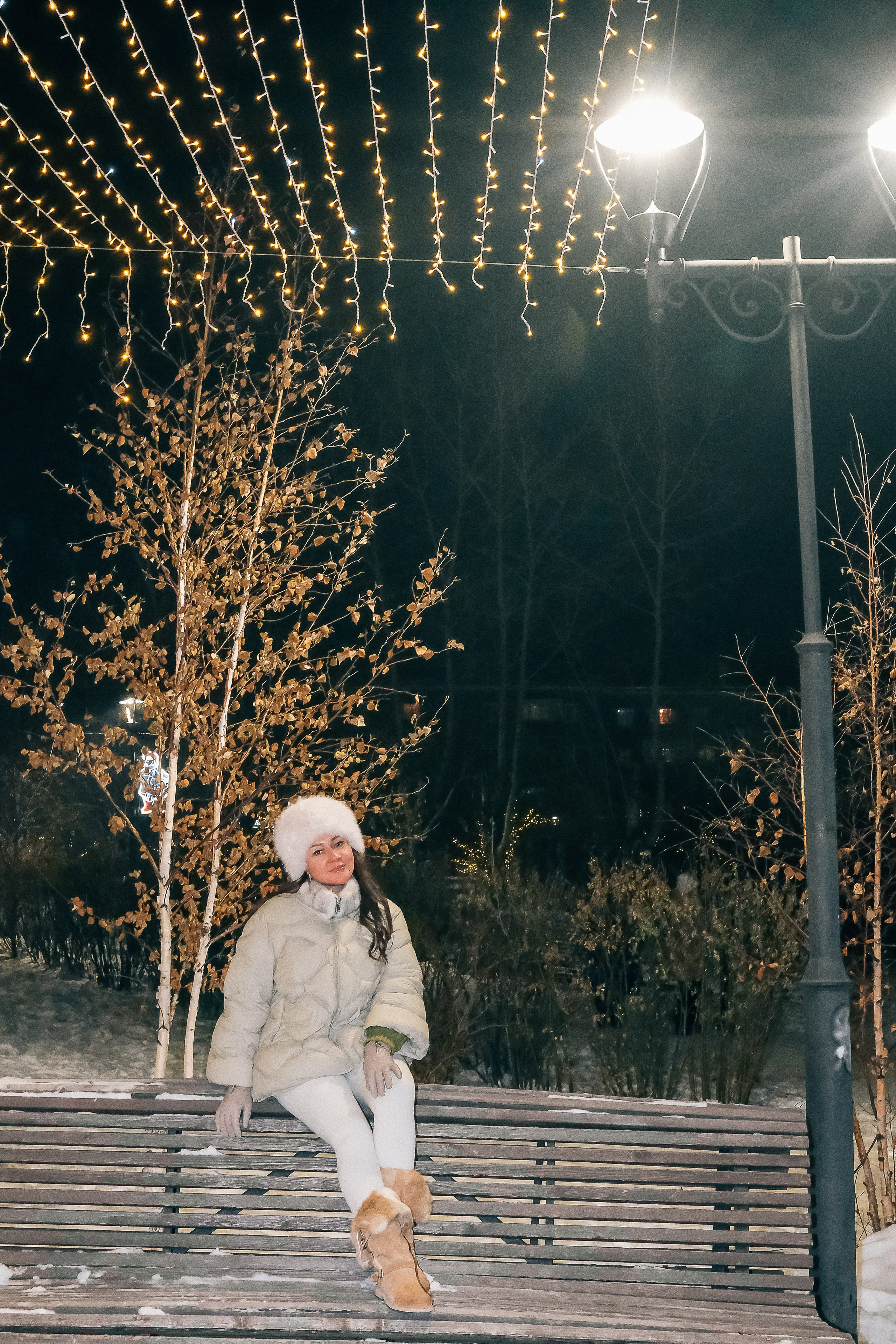 Новогодняя фотосессия в Чите. Зимняя прогулка среди огней