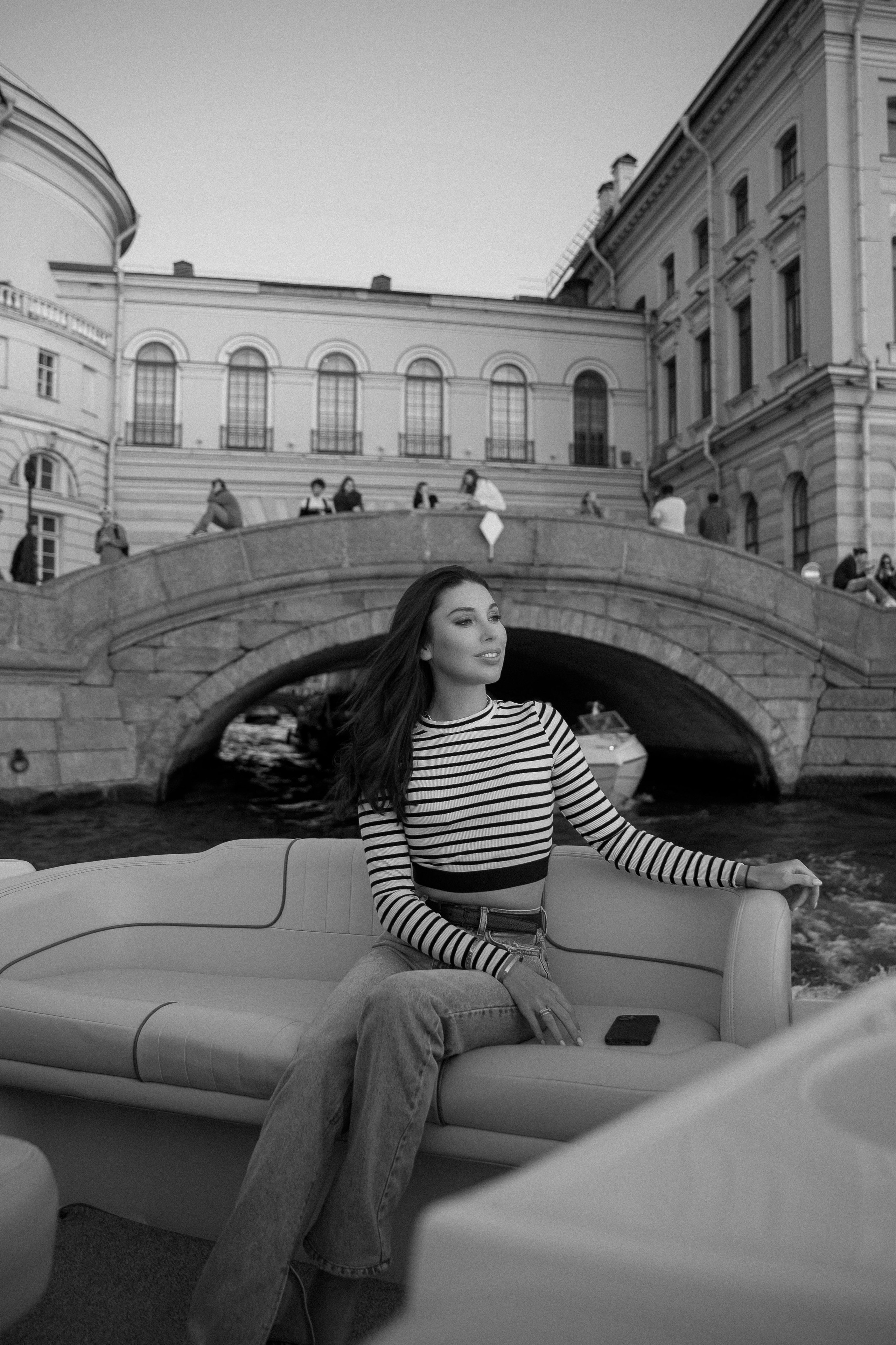 Фотосессия на катере. Портретный фотограф Санкт-Петербург Москва Андронова Юлия