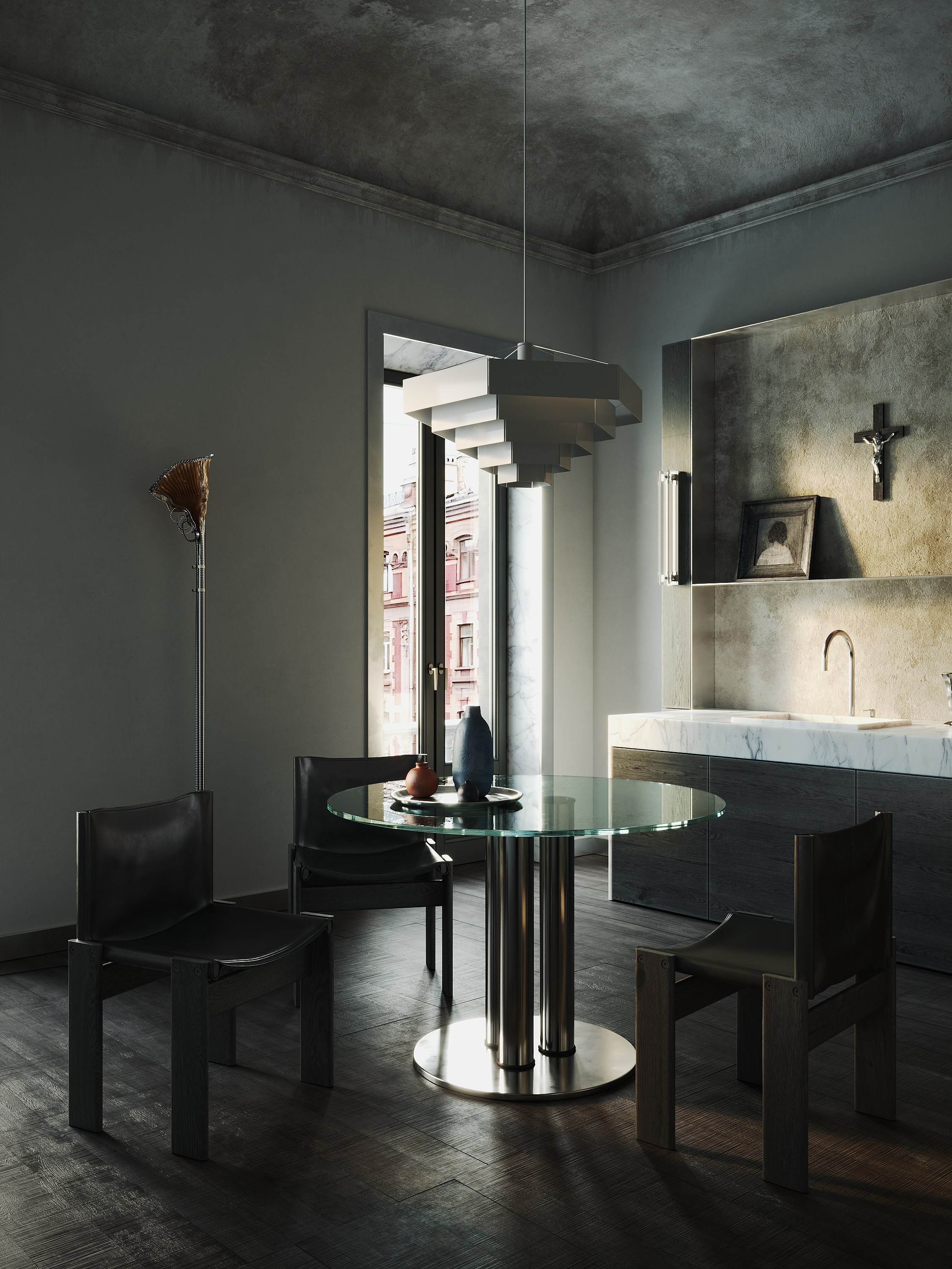 French apartment. VALERIA GORNOSTAEVA. DESIGN AND VISUALIZATION