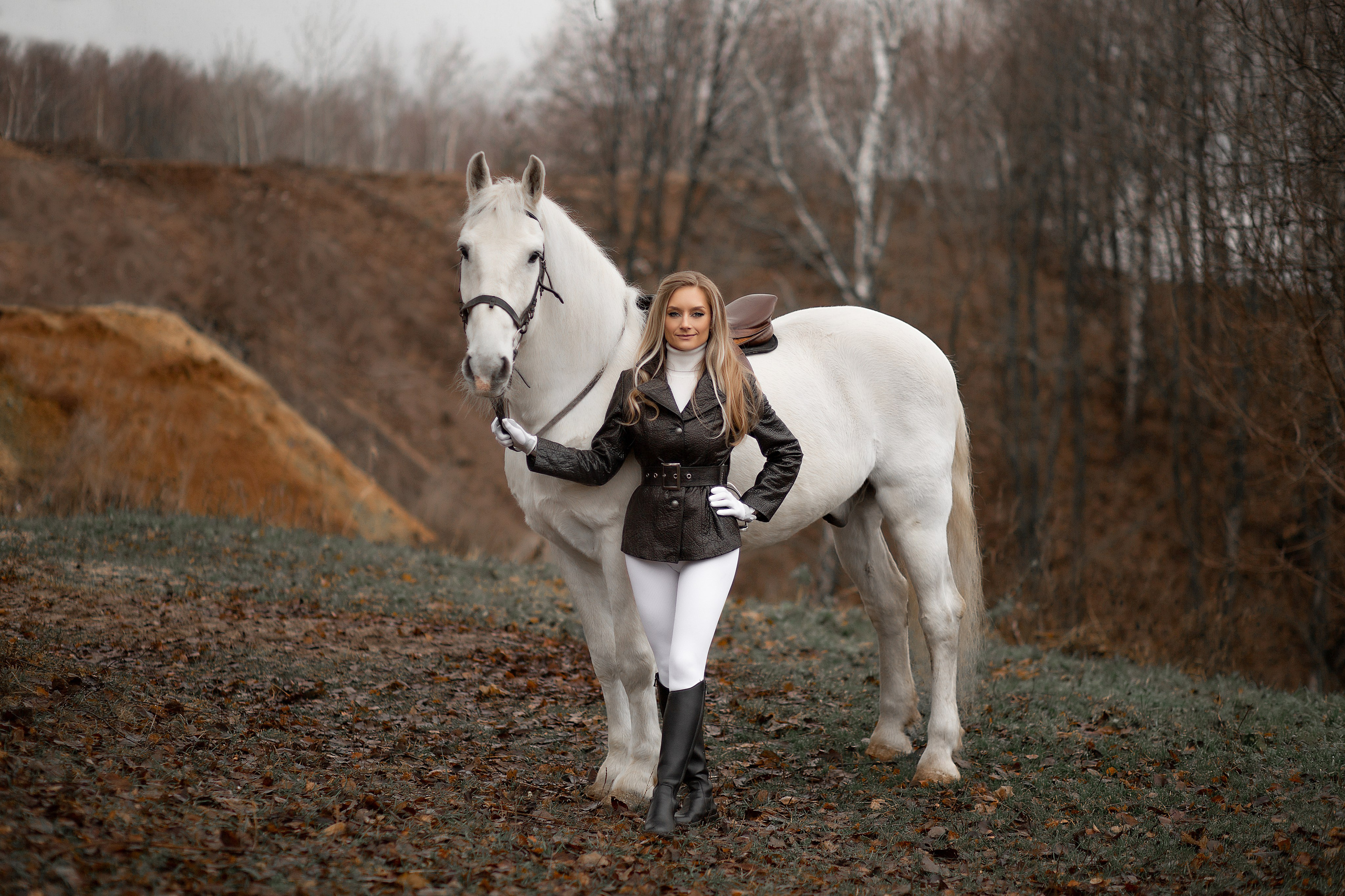 Галина и Воробей. Фотосессия с лошадьми в Нижнем Новгороде
