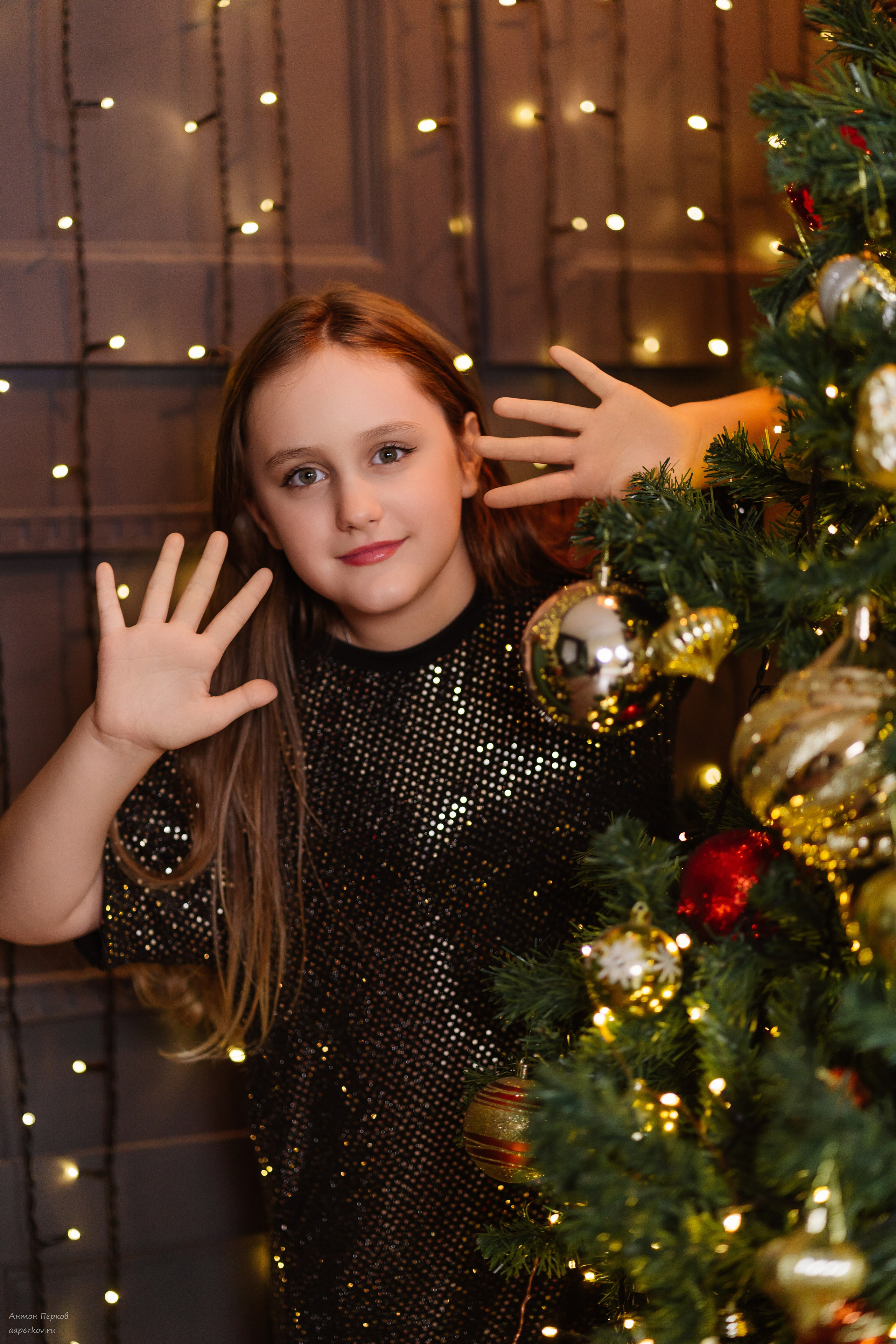 Семейная новогодняя съемка. Фотограф Антон Перков