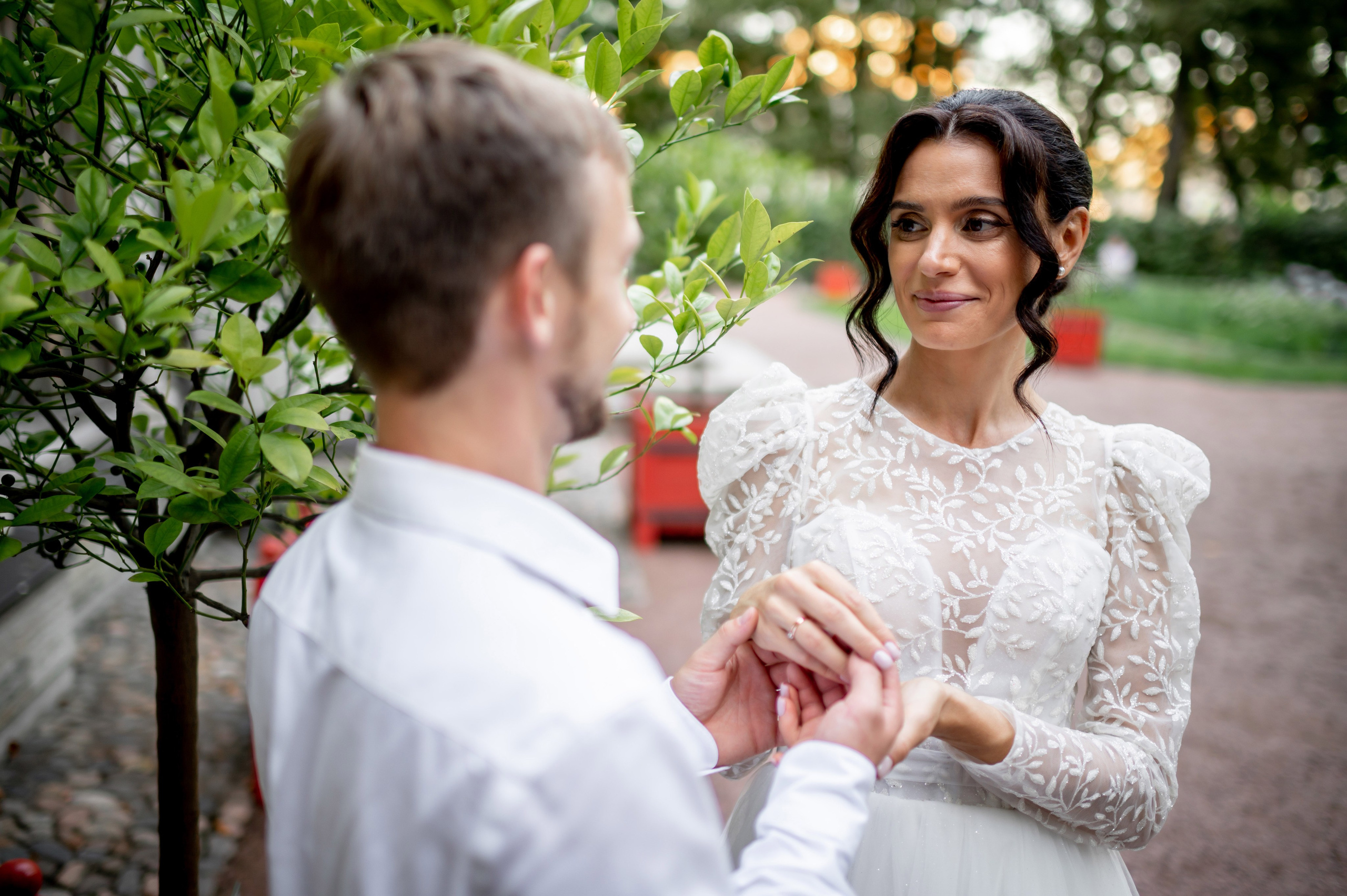 Кирилл и Анжела (круассаны, кофе и фотосессия в Летнем саду). Портретный, семейный и свадебный фотограф в Санкт-Петербурге и в Пушкине Ширяев Денис