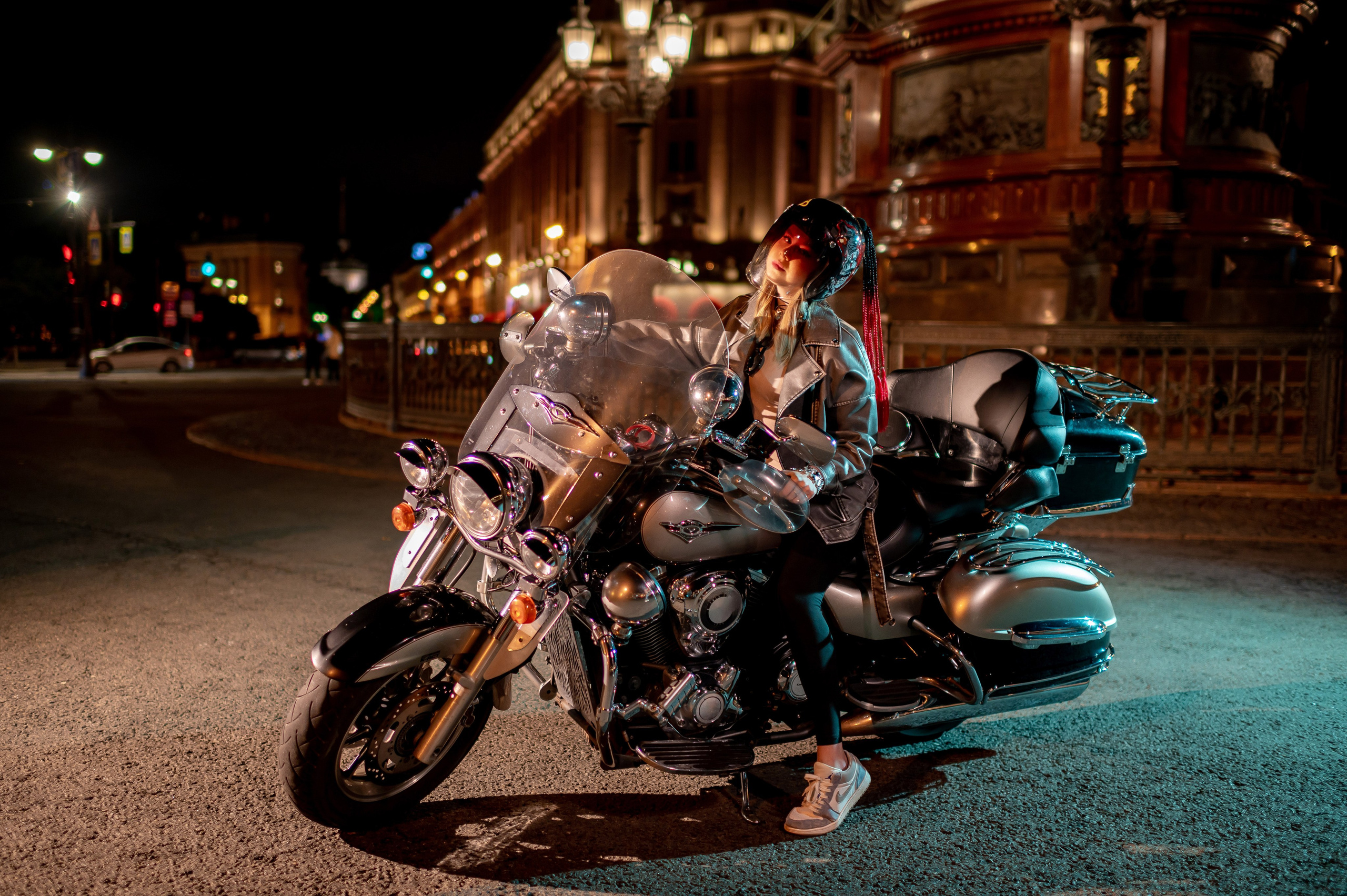 Фотосессия с мотоциклом. Портретный, семейный и свадебный фотограф в Санкт-Петербурге и в Пушкине Ширяев Денис