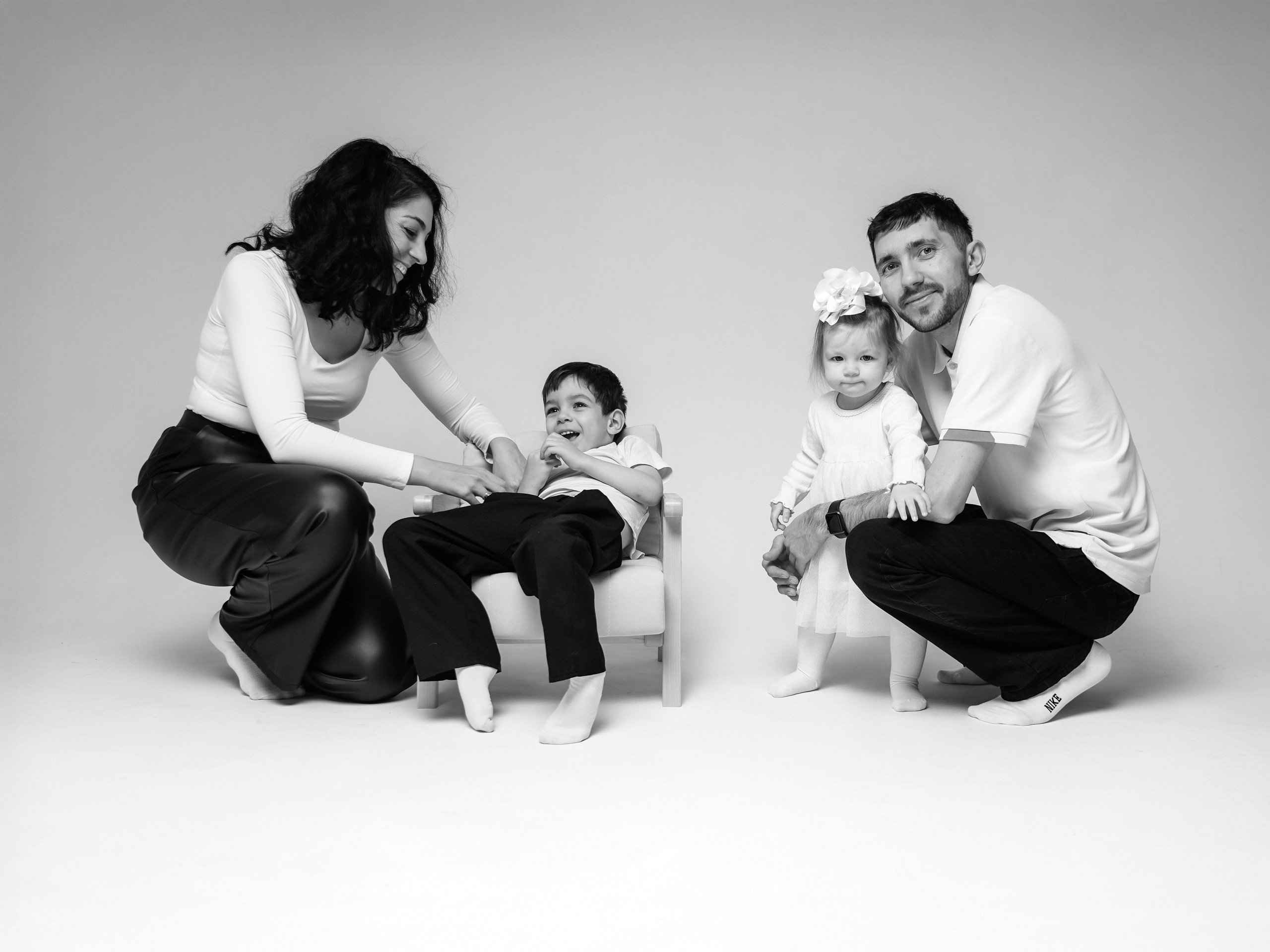 Семейная съемка на циклораме. Анна, фотограф Москва, Зеленоград