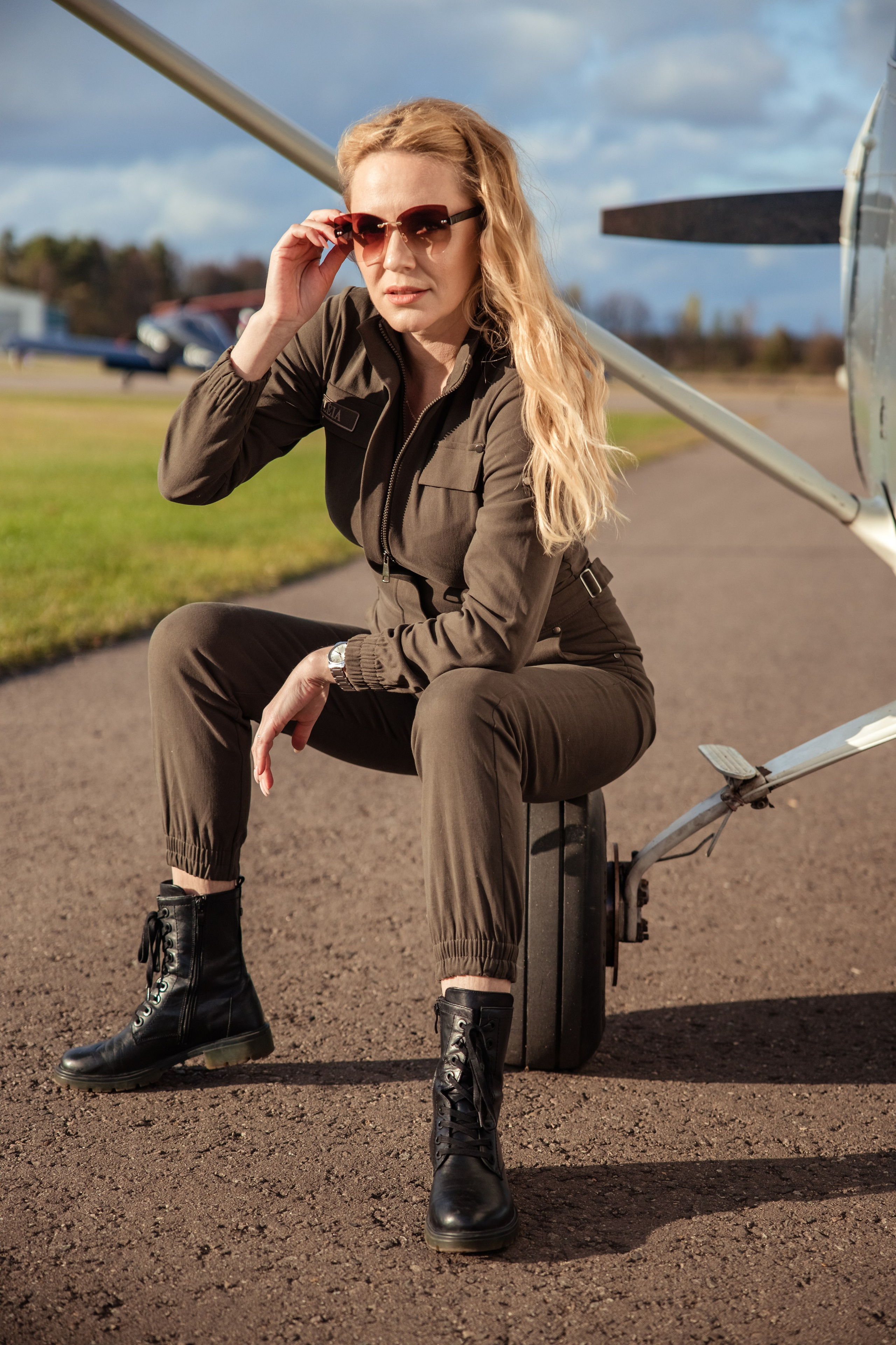 Небо. Самолет. Девушка. Семейный и женский фотограф в Москве и Подольске Анна Корн