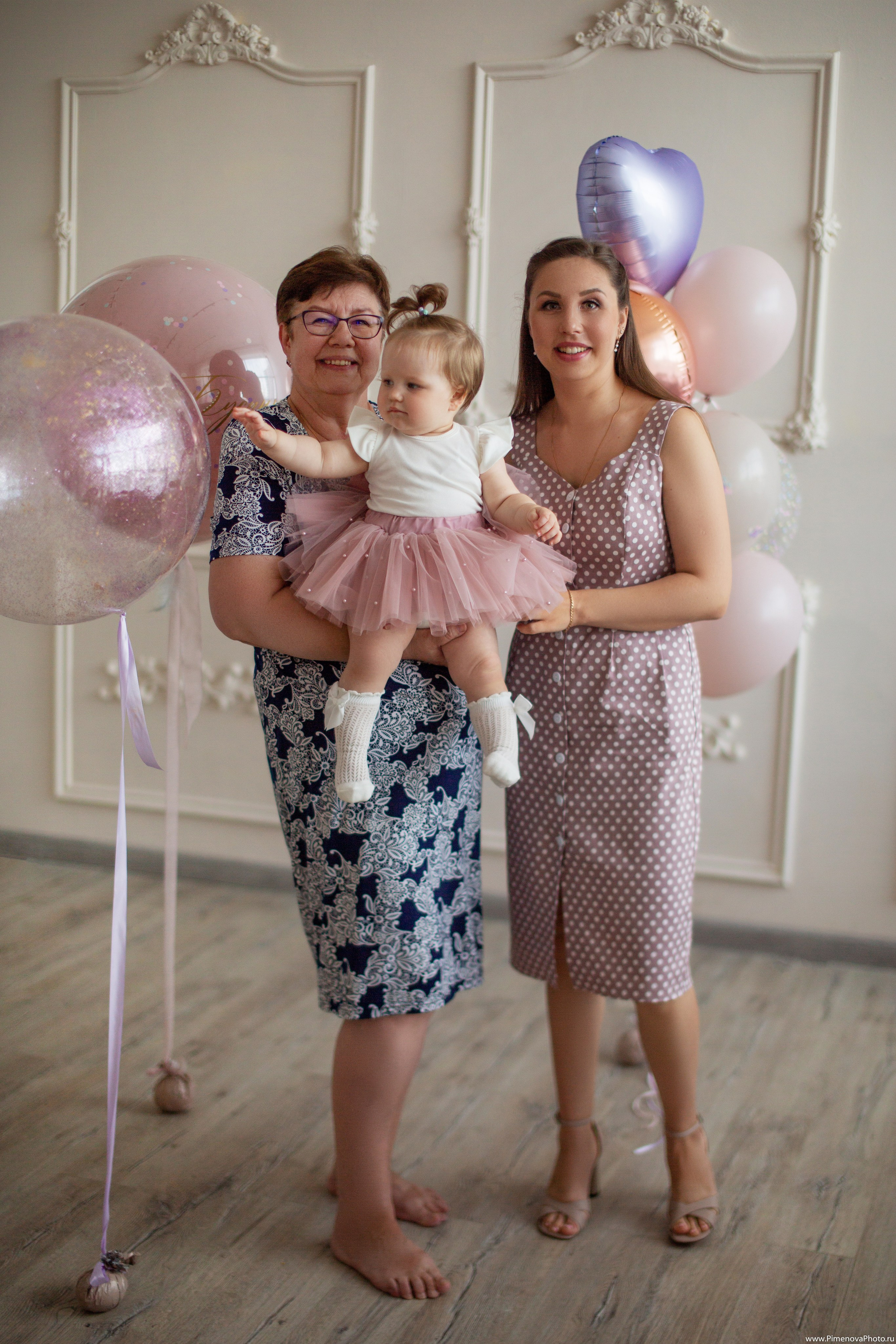 День Рождения Ксении, 1 год. Семейный и детский фотограф в Петрозаводске