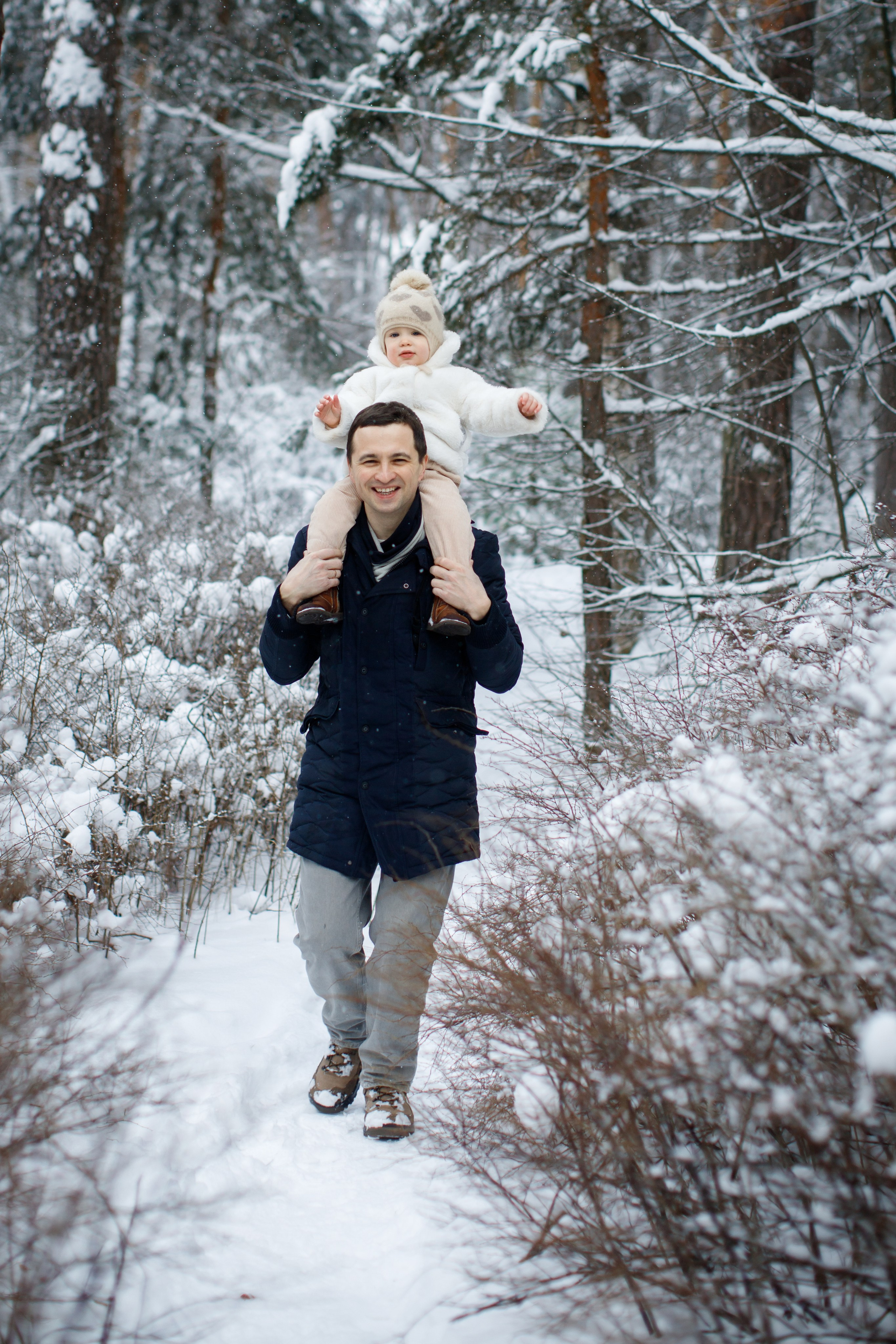 Зимние объятия. Детский и семейный фотограф Мария Киселёва. Москва