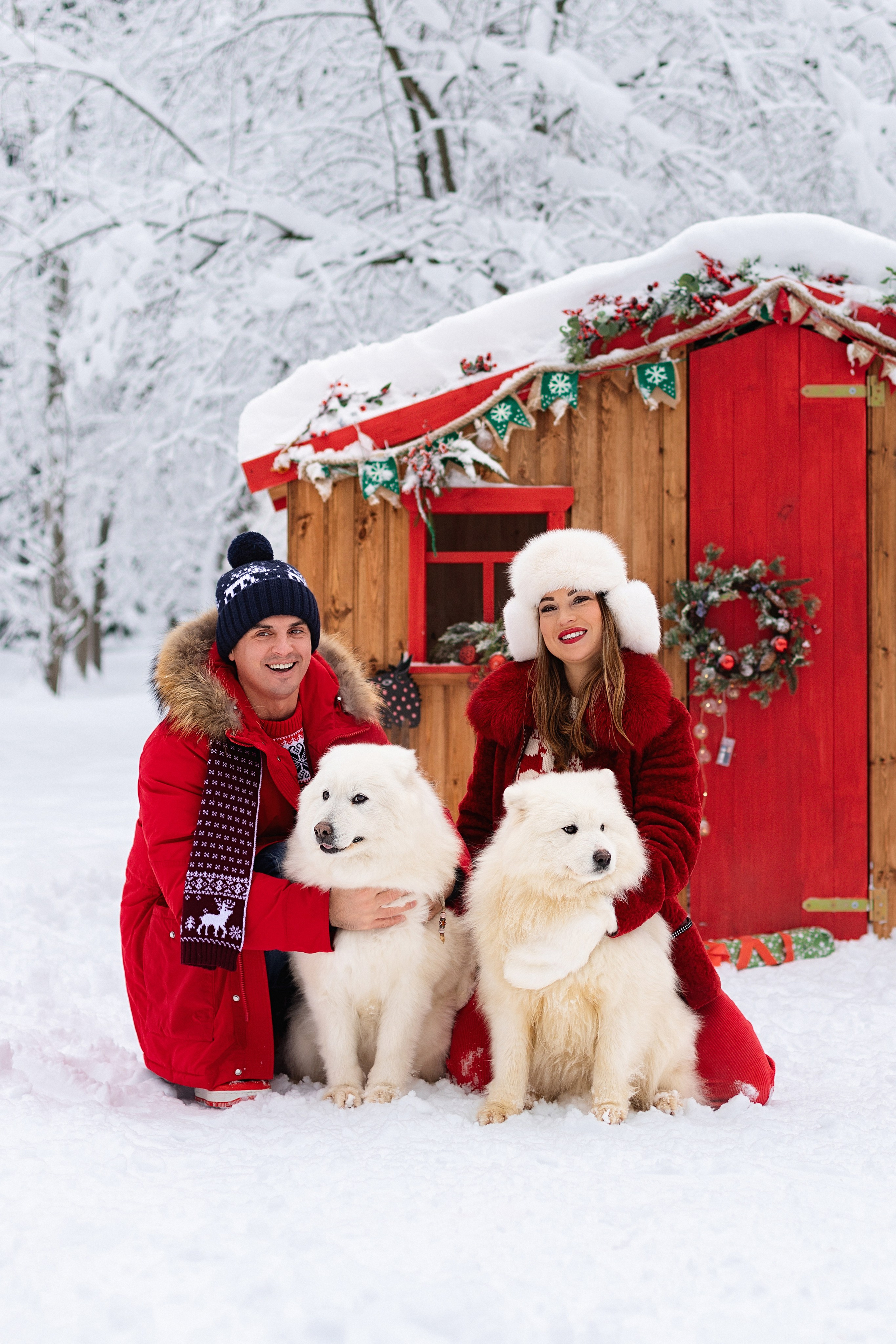 Фотосессия в зимнем лесу для пары. Трубинова Екатерина | Семейный фотограф | Москва