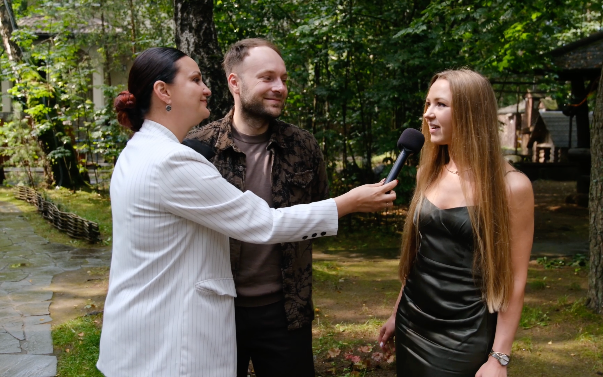Свадебное SDE интервью на Лесной поляне. Репортажный видеограф Илья Сухоносиик