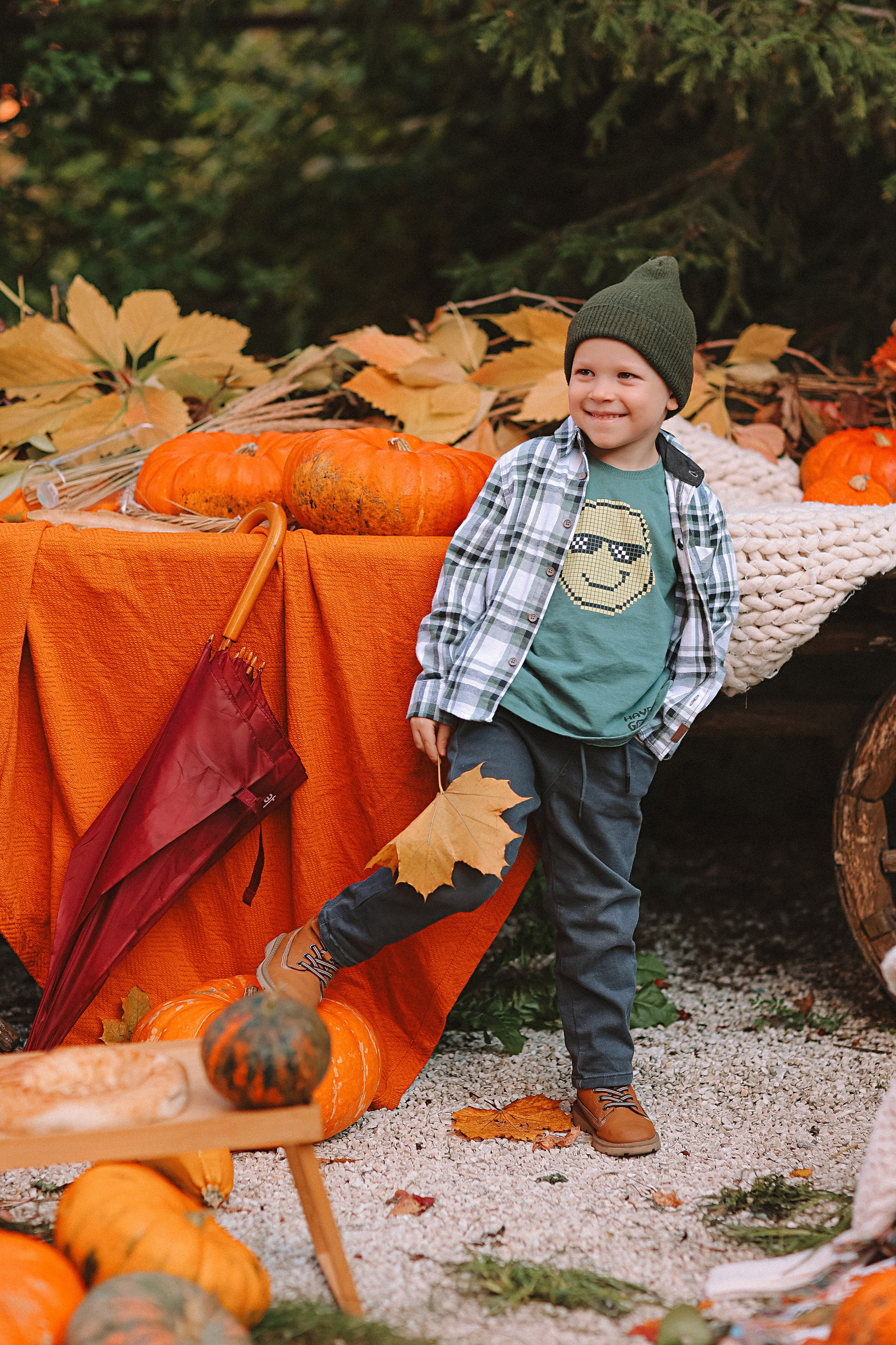 Тыквы. Семейный фотограф Тюмень, фотограф на роды Салмина Мария