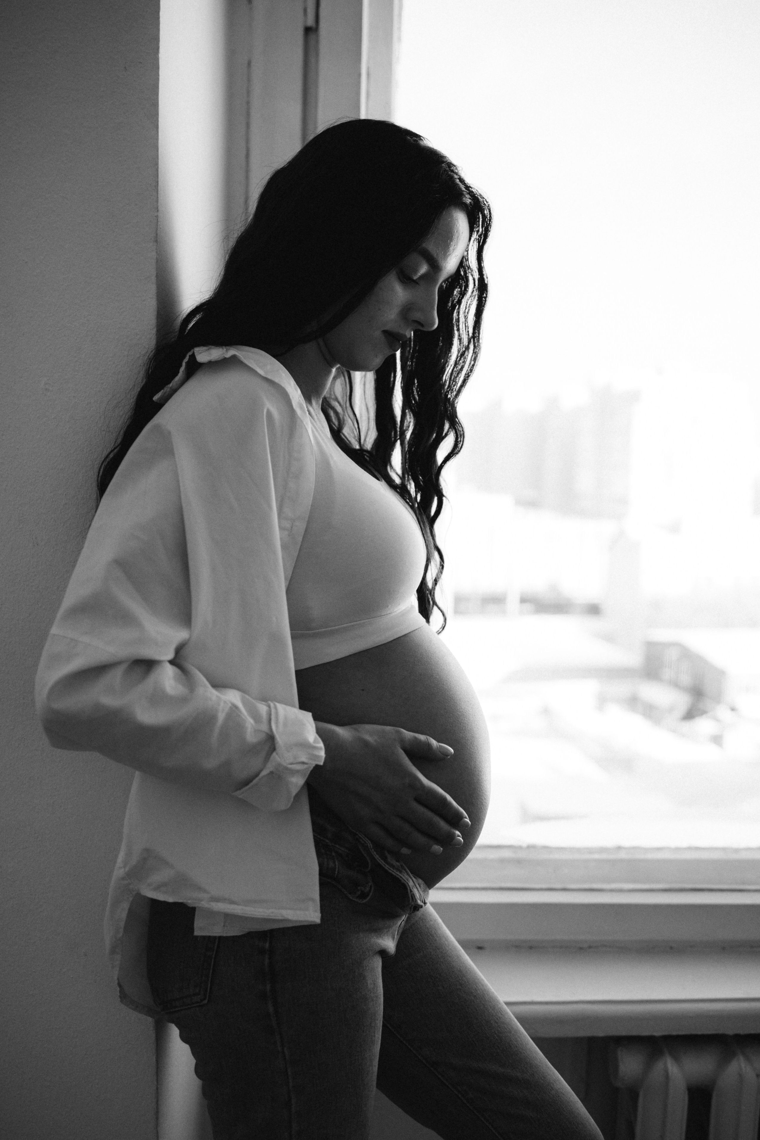 Фотосессия беременности в студии. Семейный фотограф в Минске — Алина Тиханович