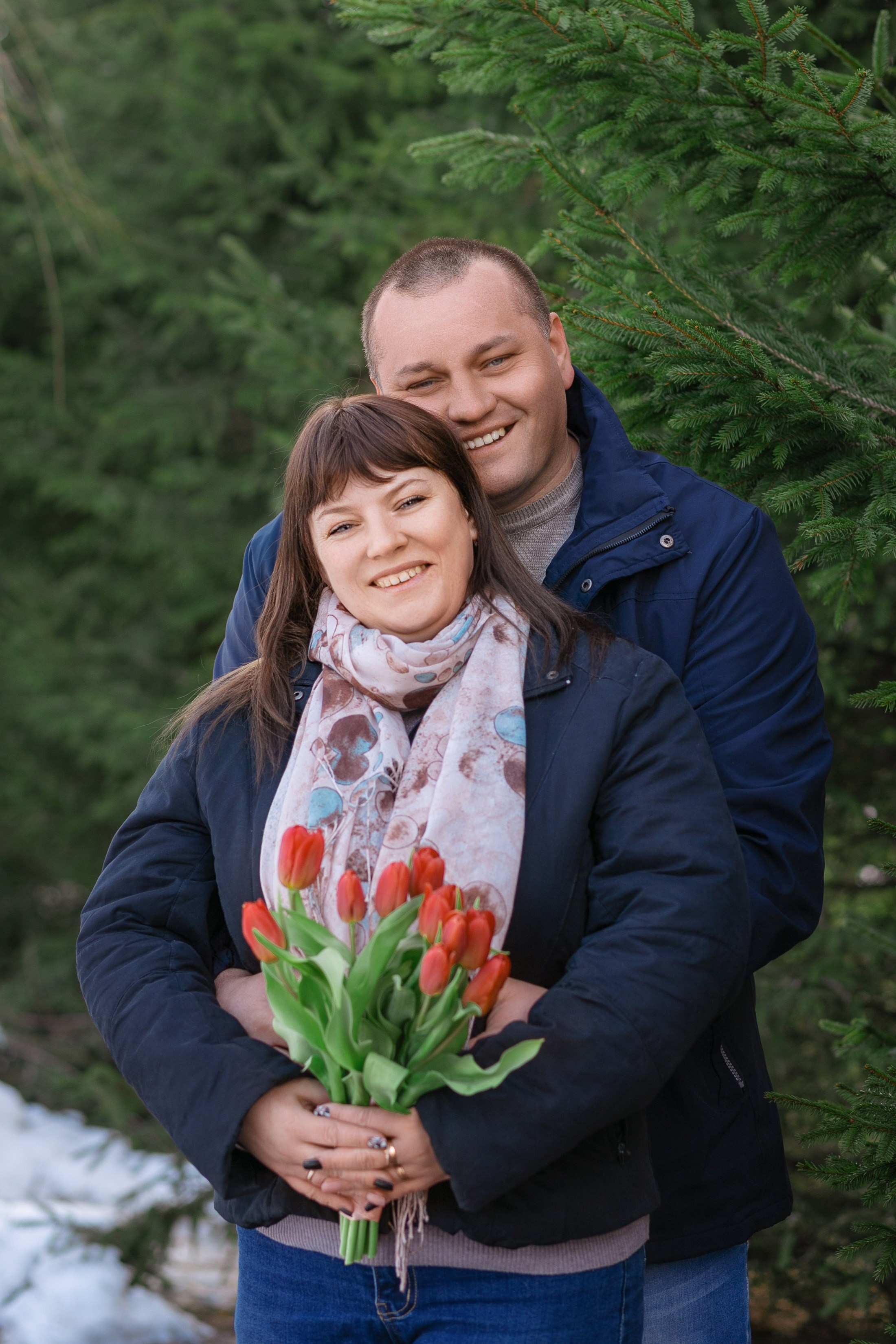 Весенняя фотосессия с тюльпанами