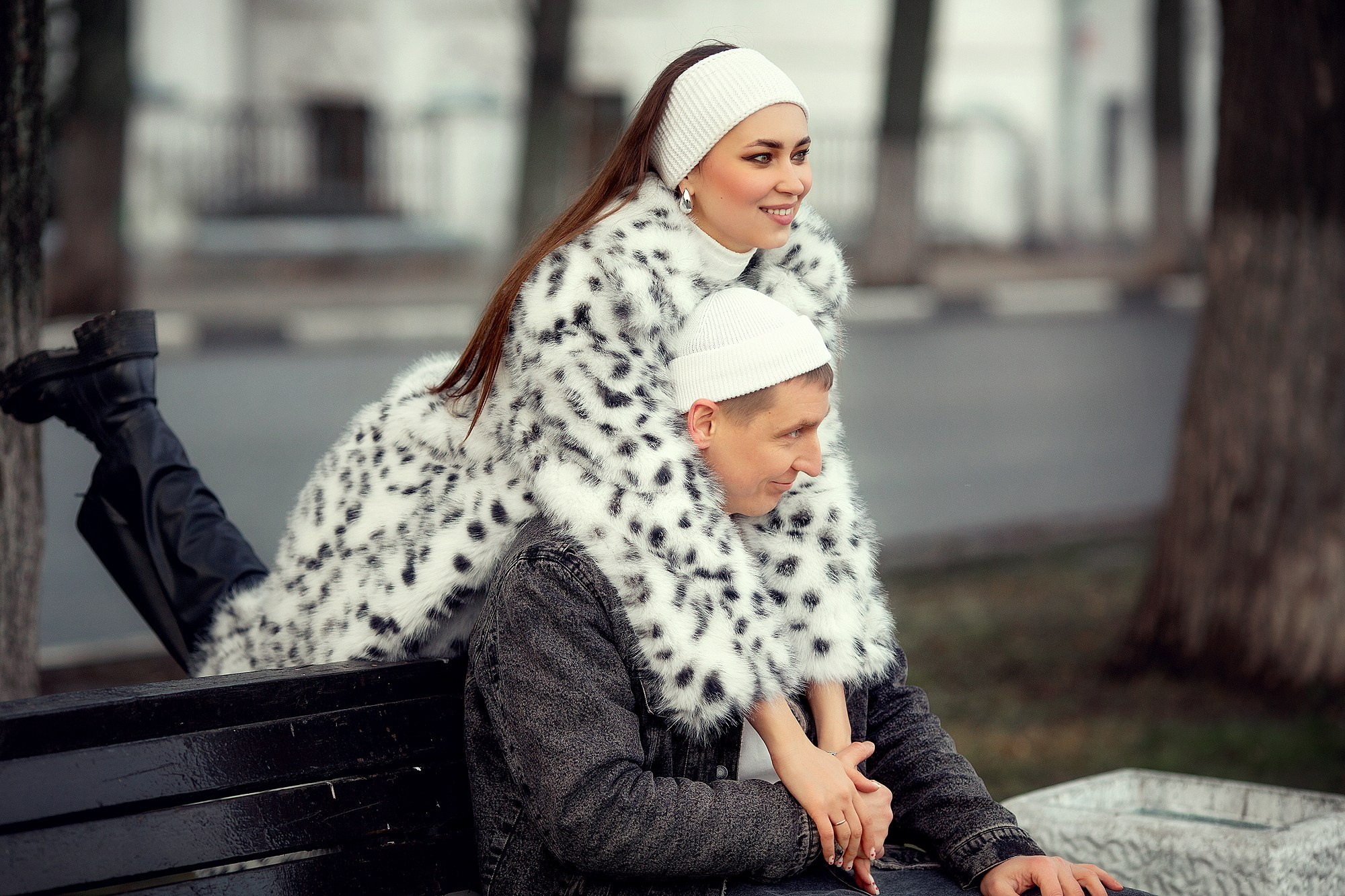 Красивая лав стори с четвероногим другом. Семейный фотограф Татьяна Надеждина | Москва, Московская область, Ярославль