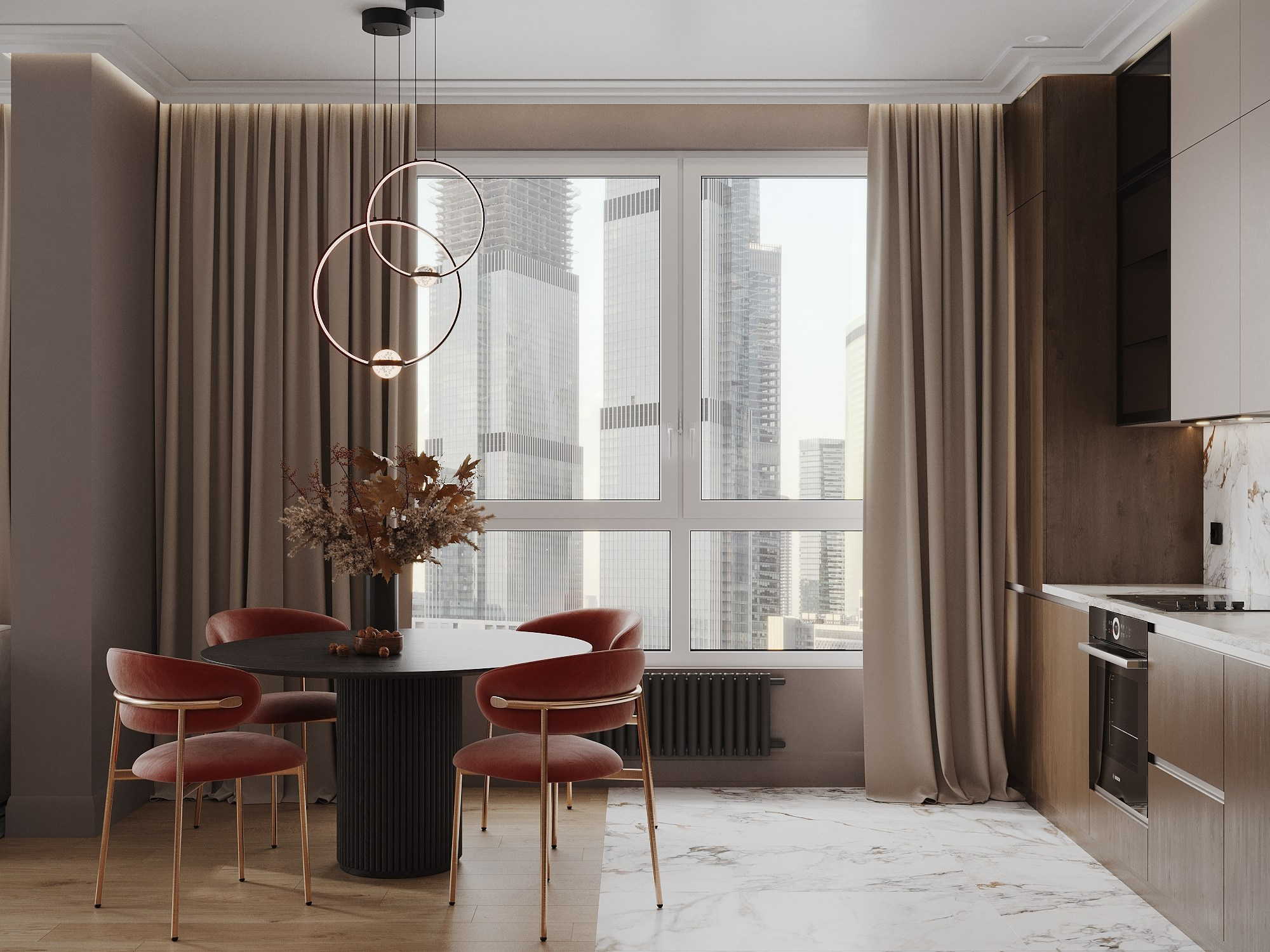 Сердце Столицы. Компактная квартира для сдачи в аренду. Дизайн интерьеров с Анастасией Рулевой