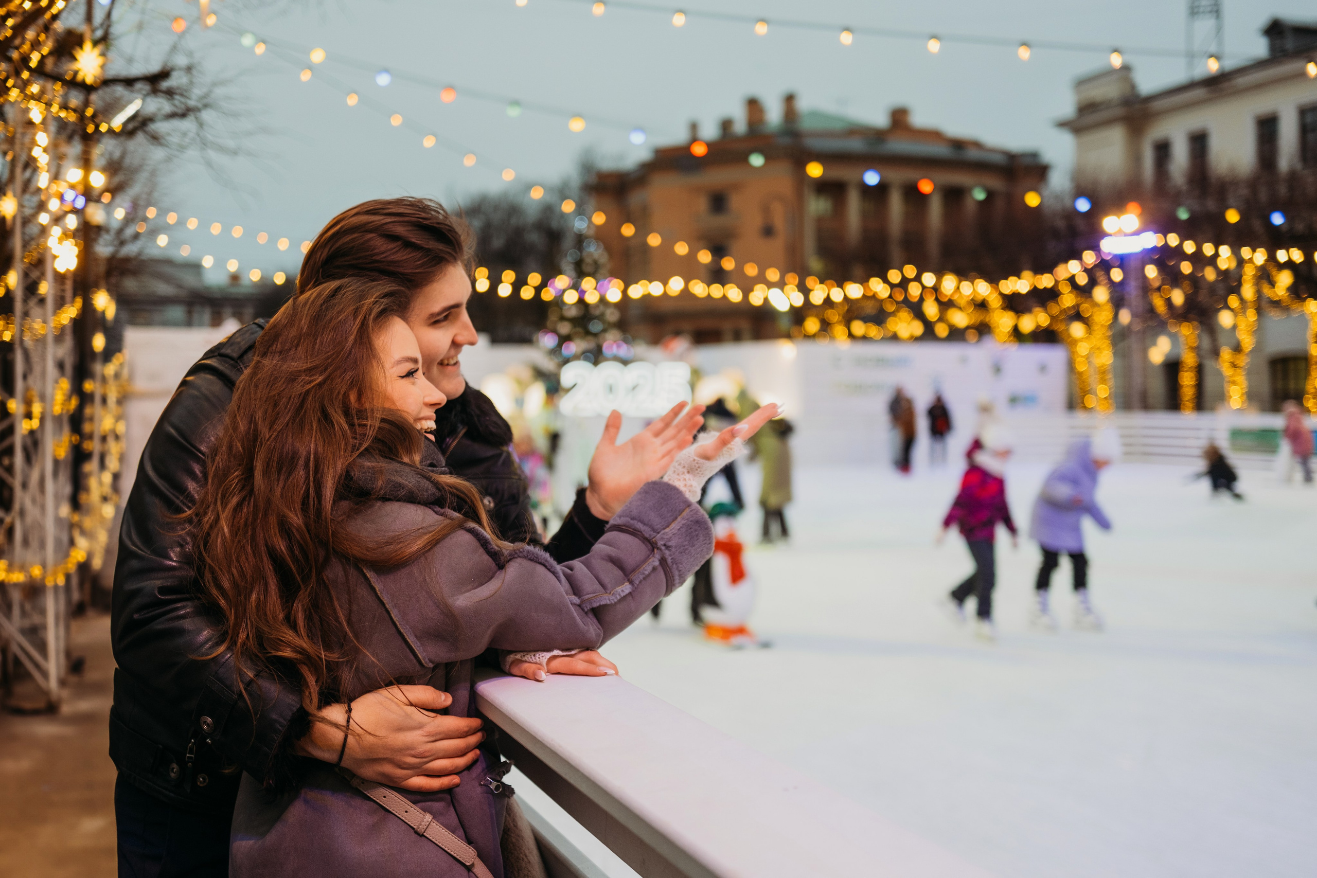 Аня и Даня: новогодняя прогулка. Семейный и детский фотограф в Санкт-Петербурге