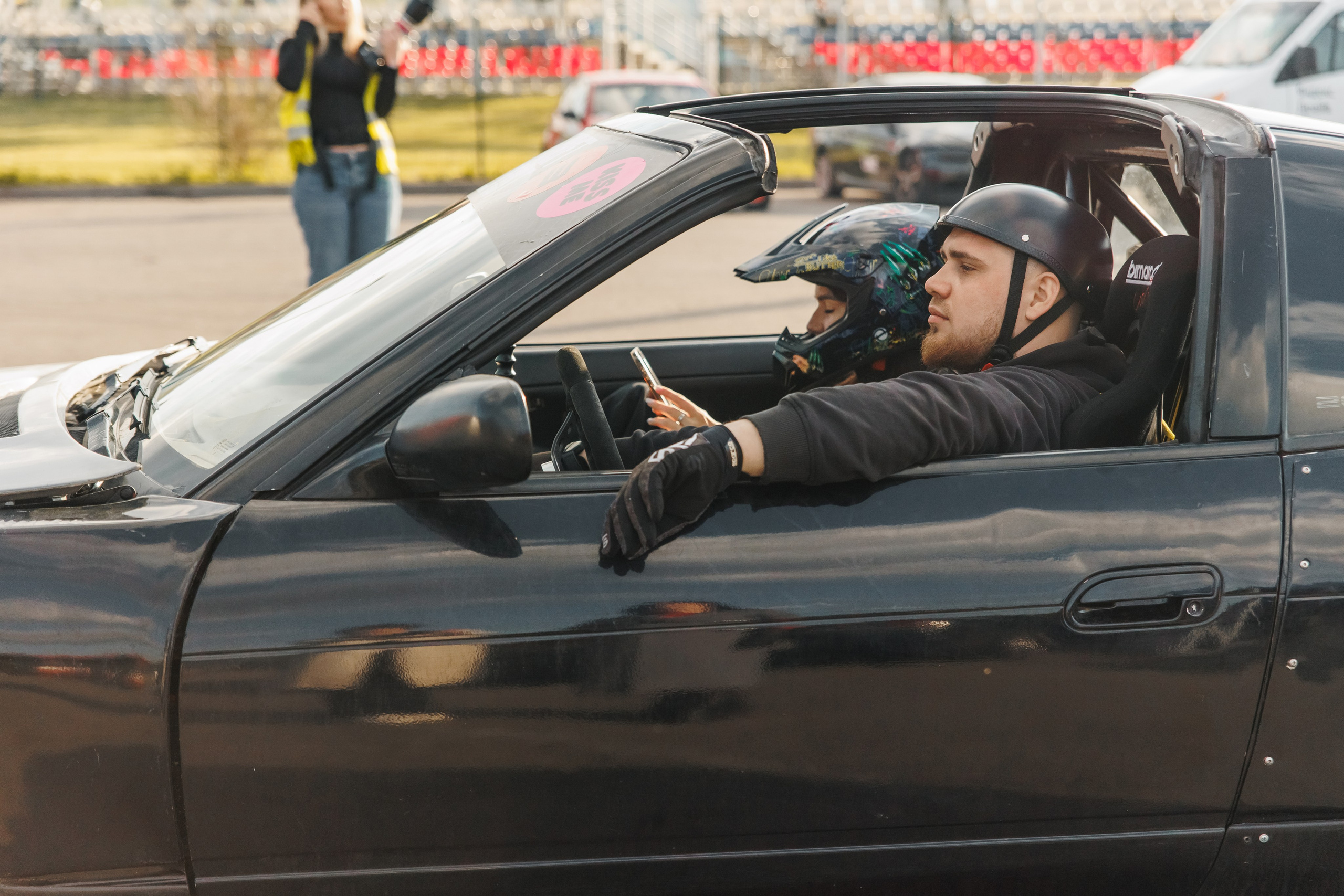 Выставка и дрифт машин. Репортажный фотограф. Москва. Алина Ланская