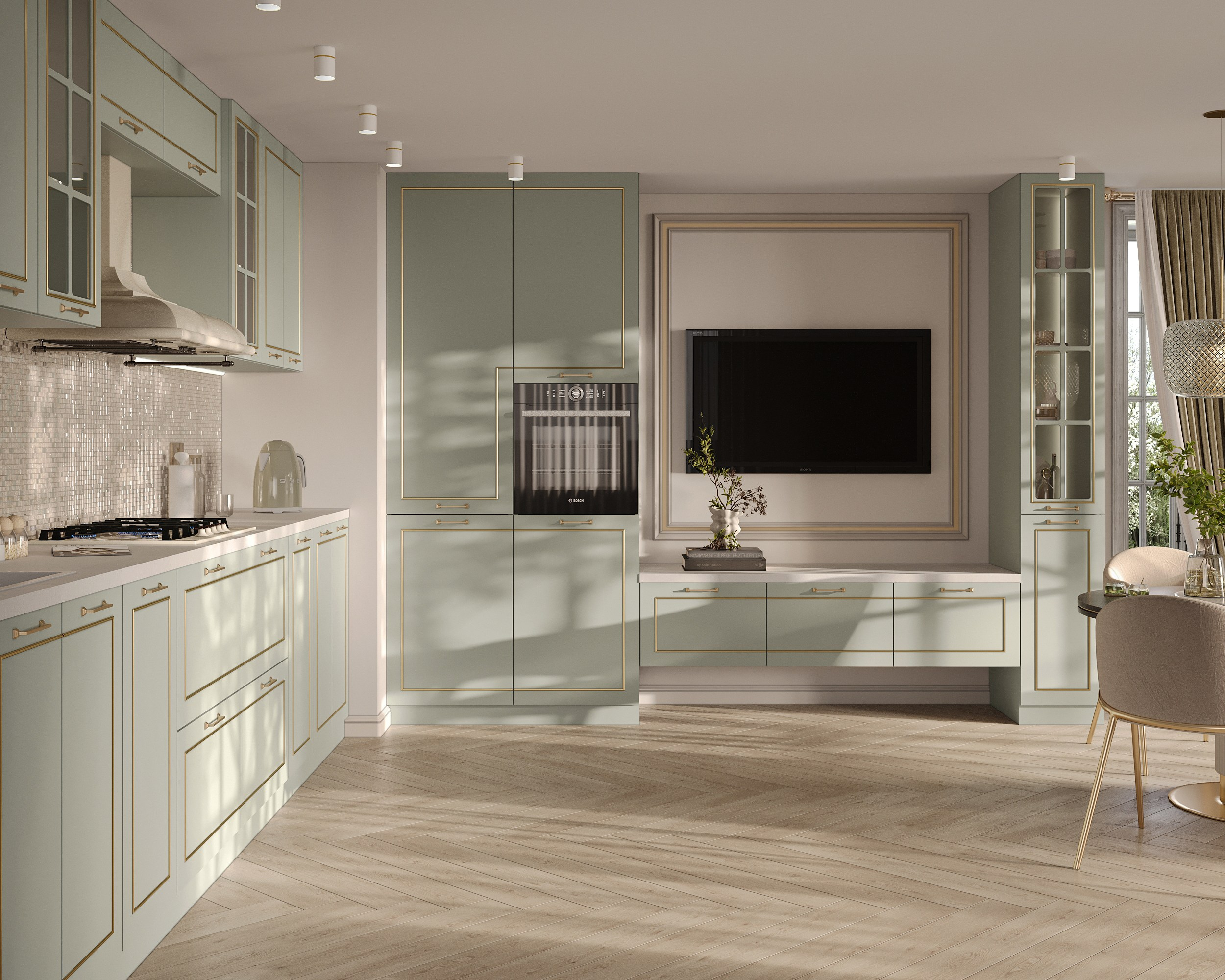 MKR кухонные гарнитуры (предметная 3D визуализация). Королёва Анастасия | 3D визуализатор