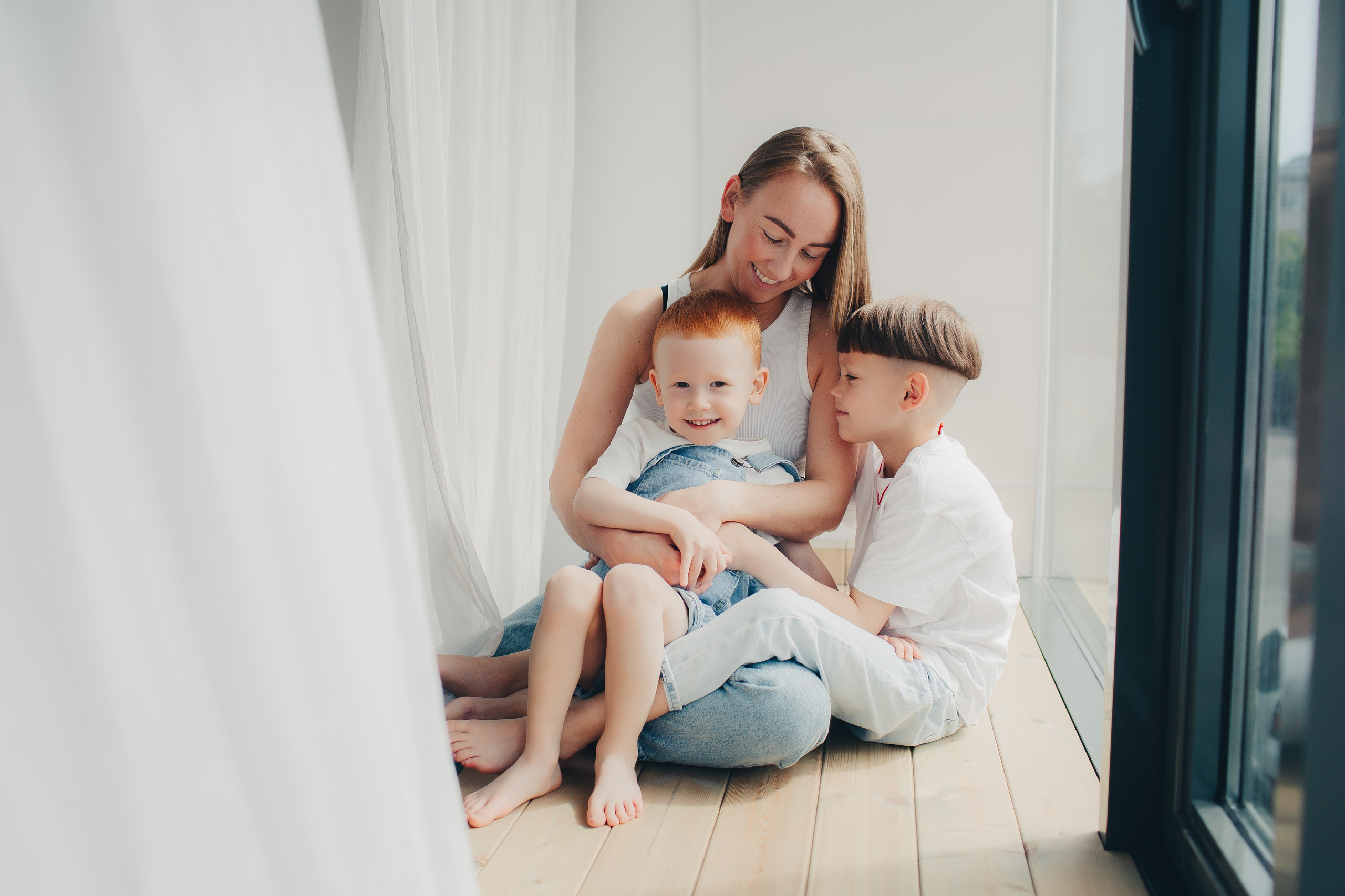 Семейная фотосессия в студии. Фотограф Евгения Мальцева, Архангельск