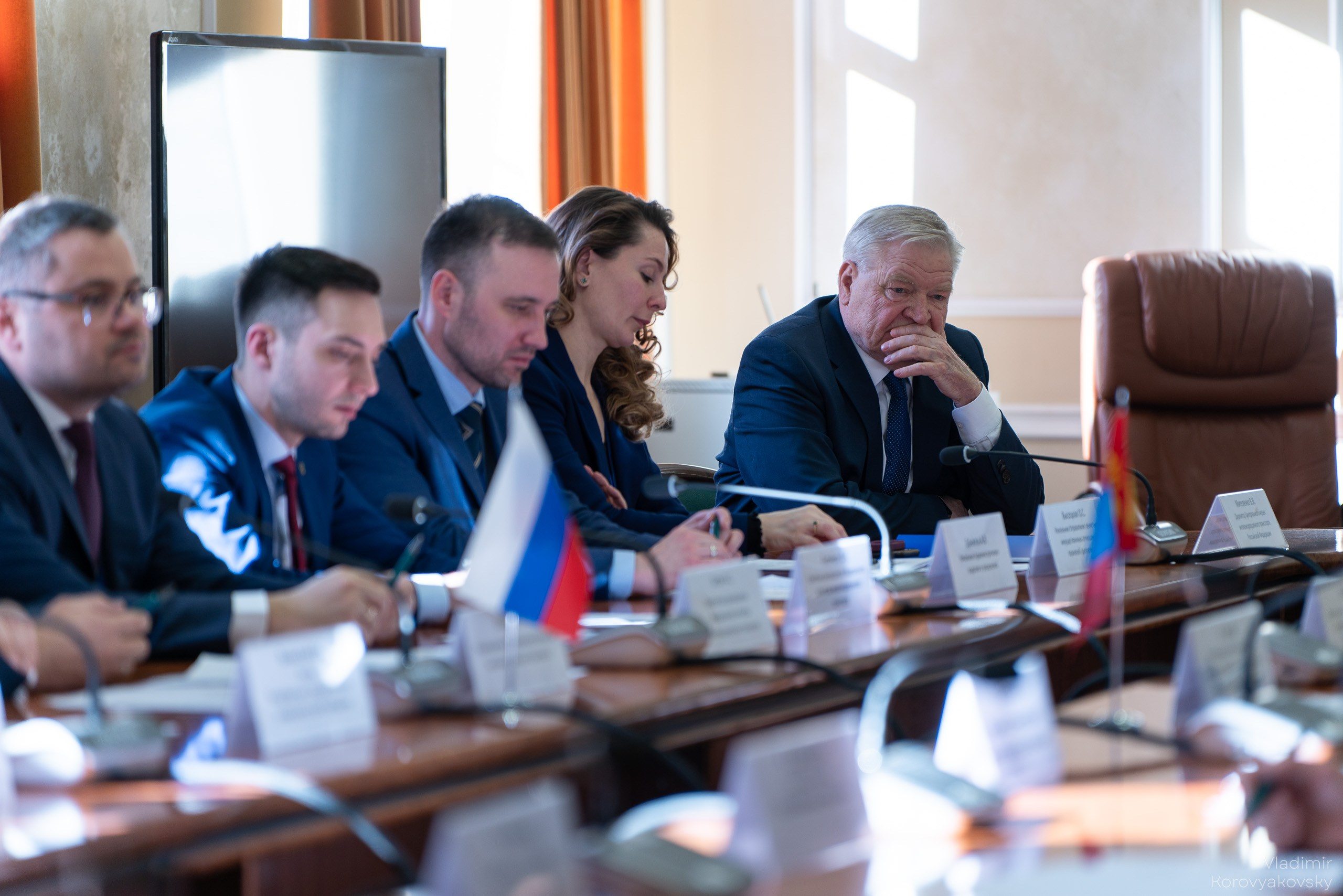 Совещание руководства ПГУПС с Делегациями Исполнительного агентства Правительства Монголии и делегацией АО «УБЖД». Фотограф Владимир Коровяковский