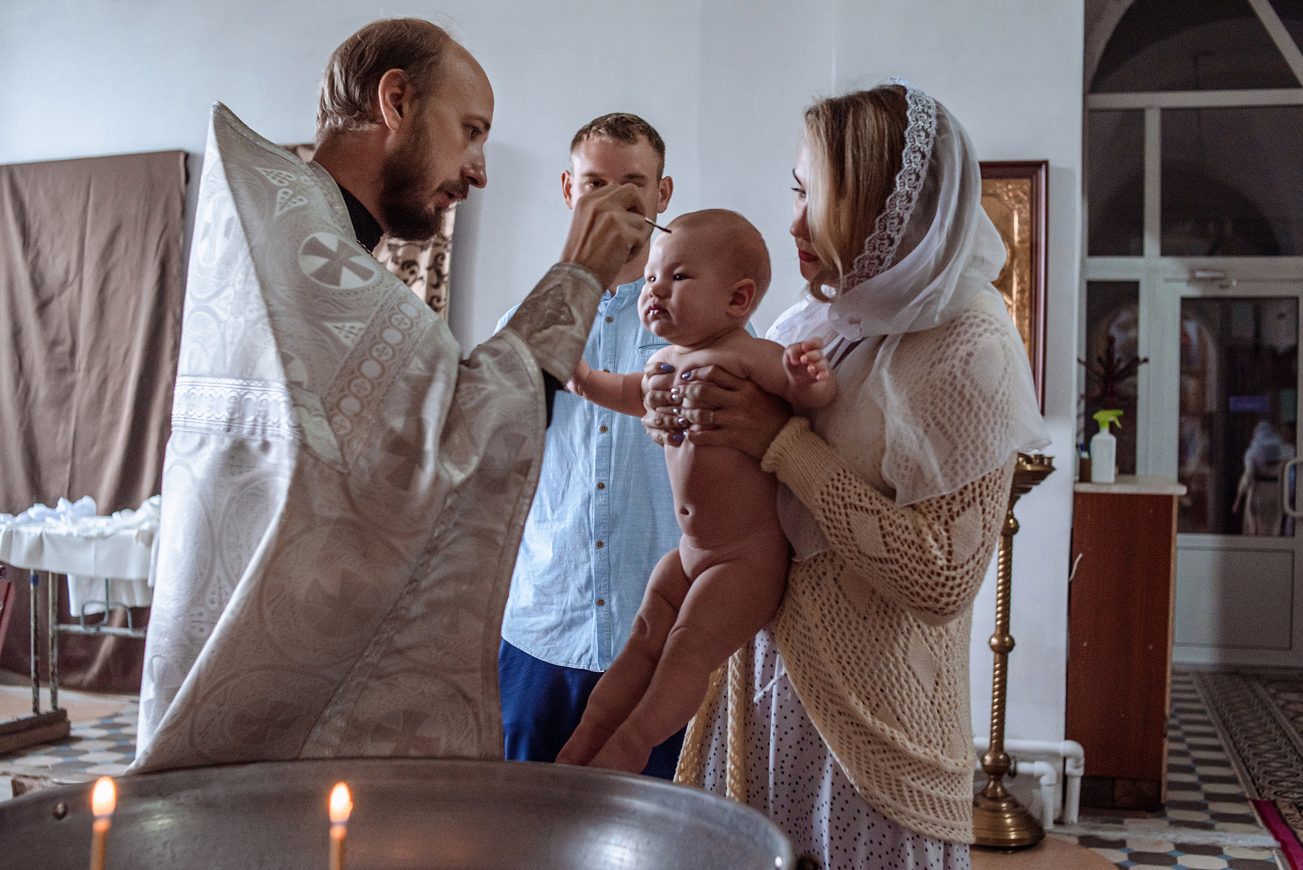 Крещение Ксении (с. Белая Колпь)