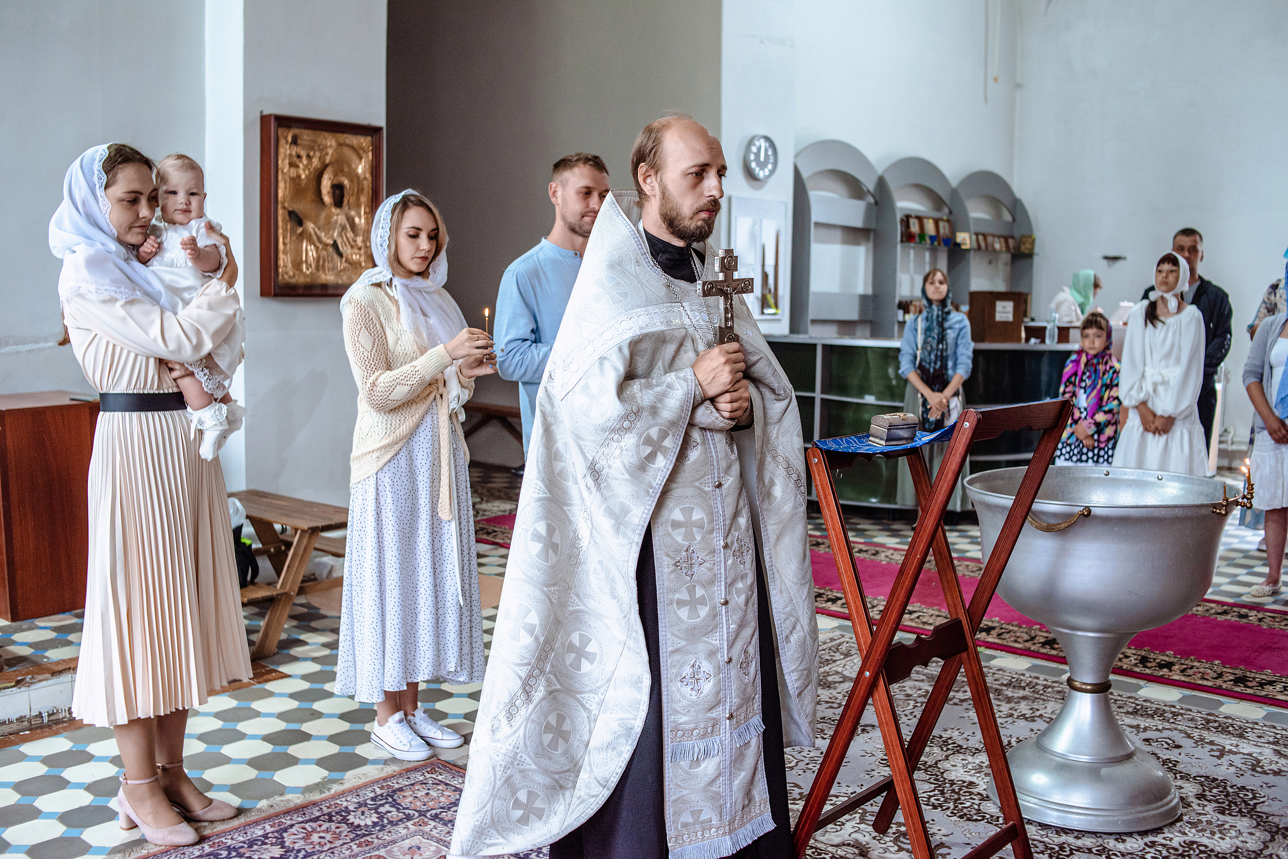 Крещение Ксении (с. Белая Колпь)