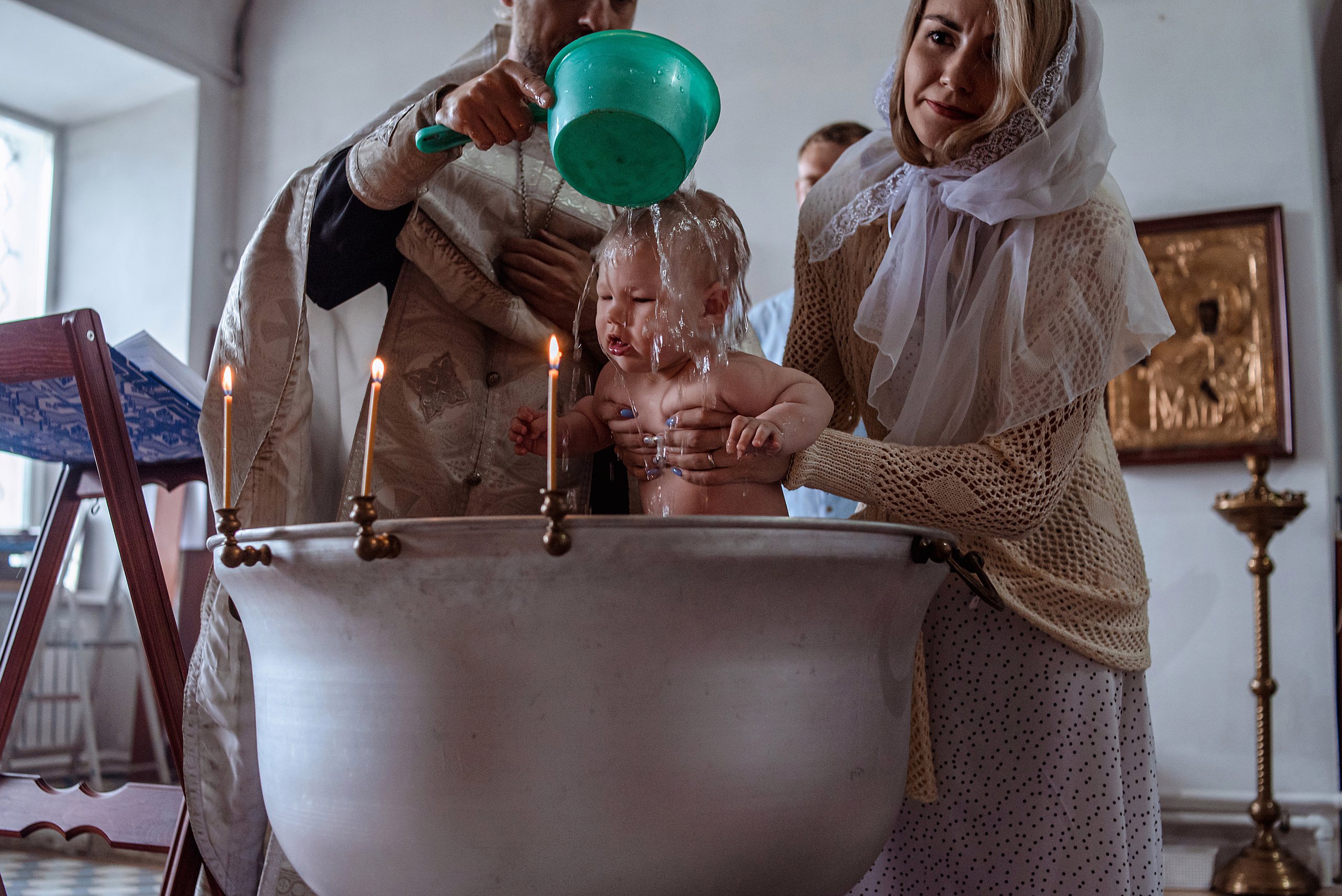 Крещение Ксении (с. Белая Колпь)