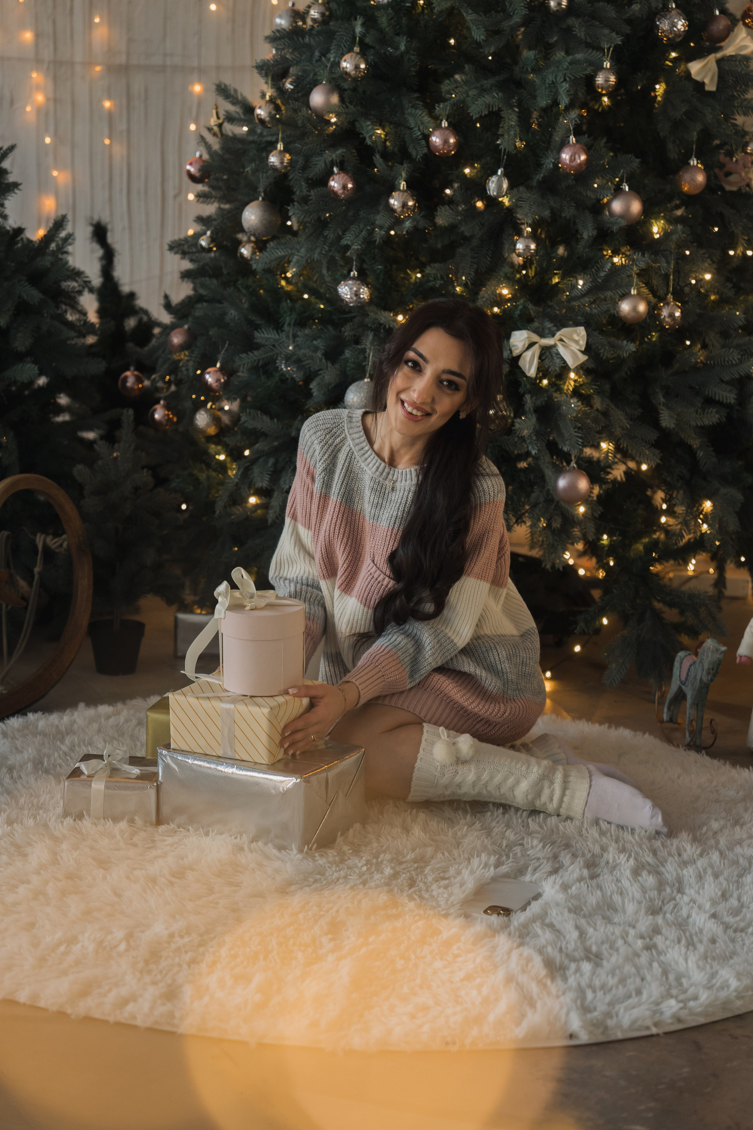 Индивидуальная новогодняя фотосессия в студии. Семейный фотограф Екатеринбург Татьяна Девятых