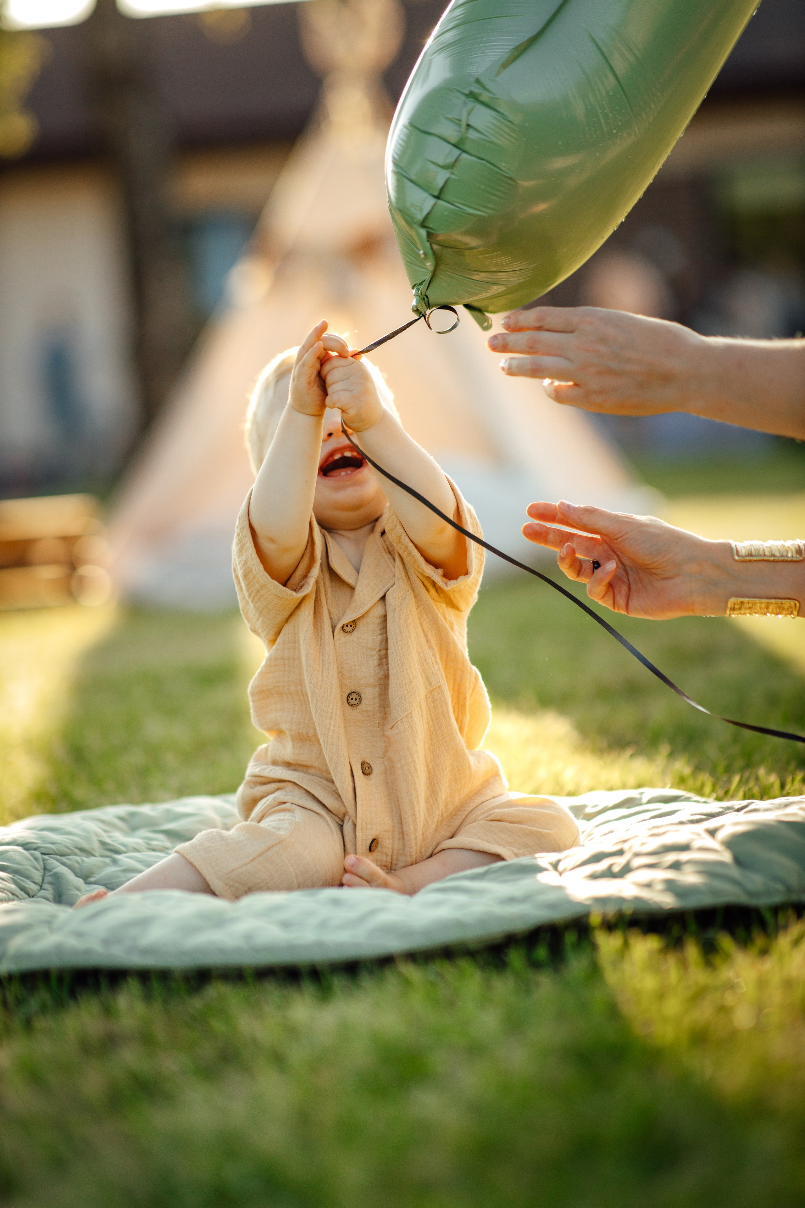 Максику 1 годик, отмечаем дома