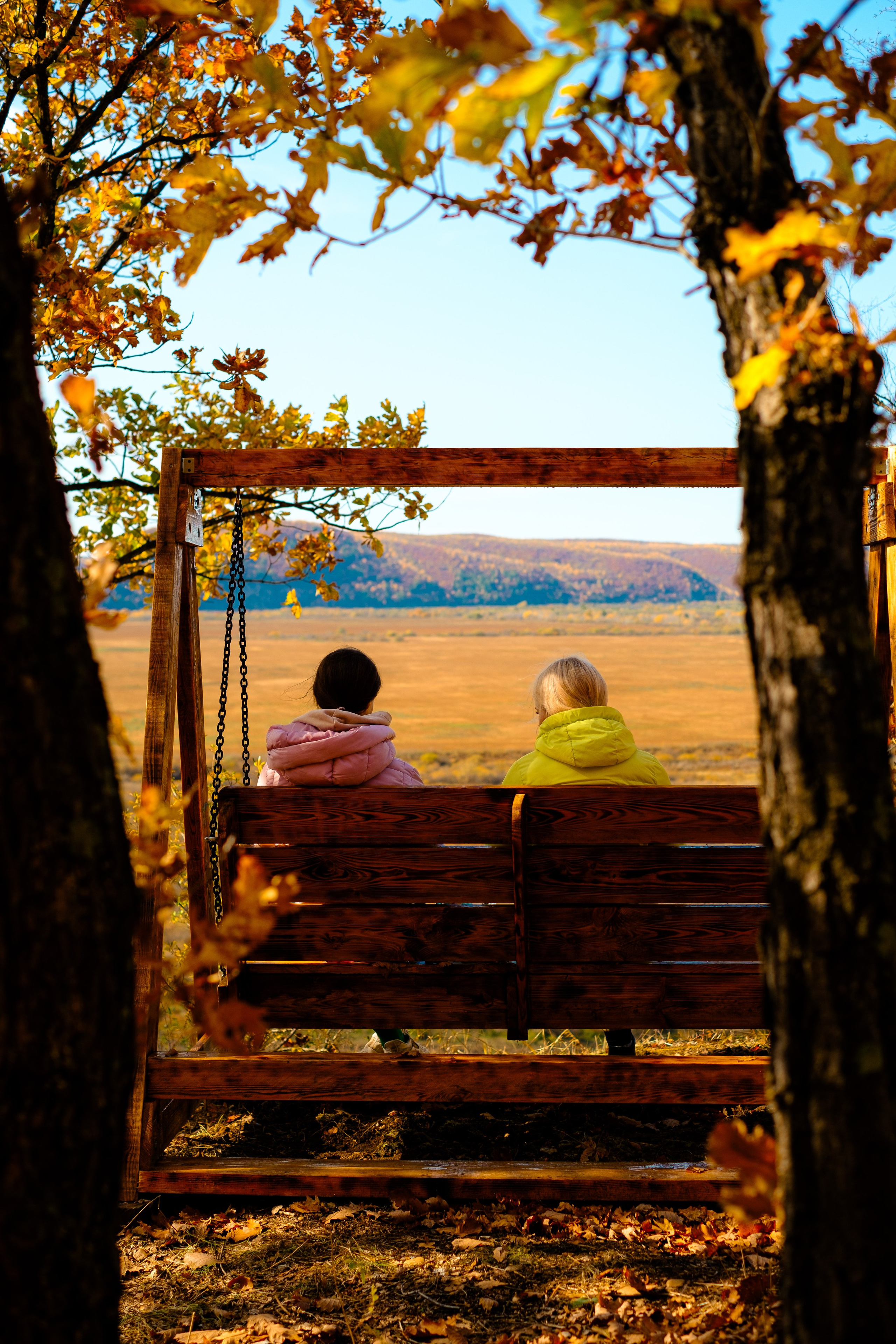 Михайловские столбы осенью. Фотограф Благовещенска Яна